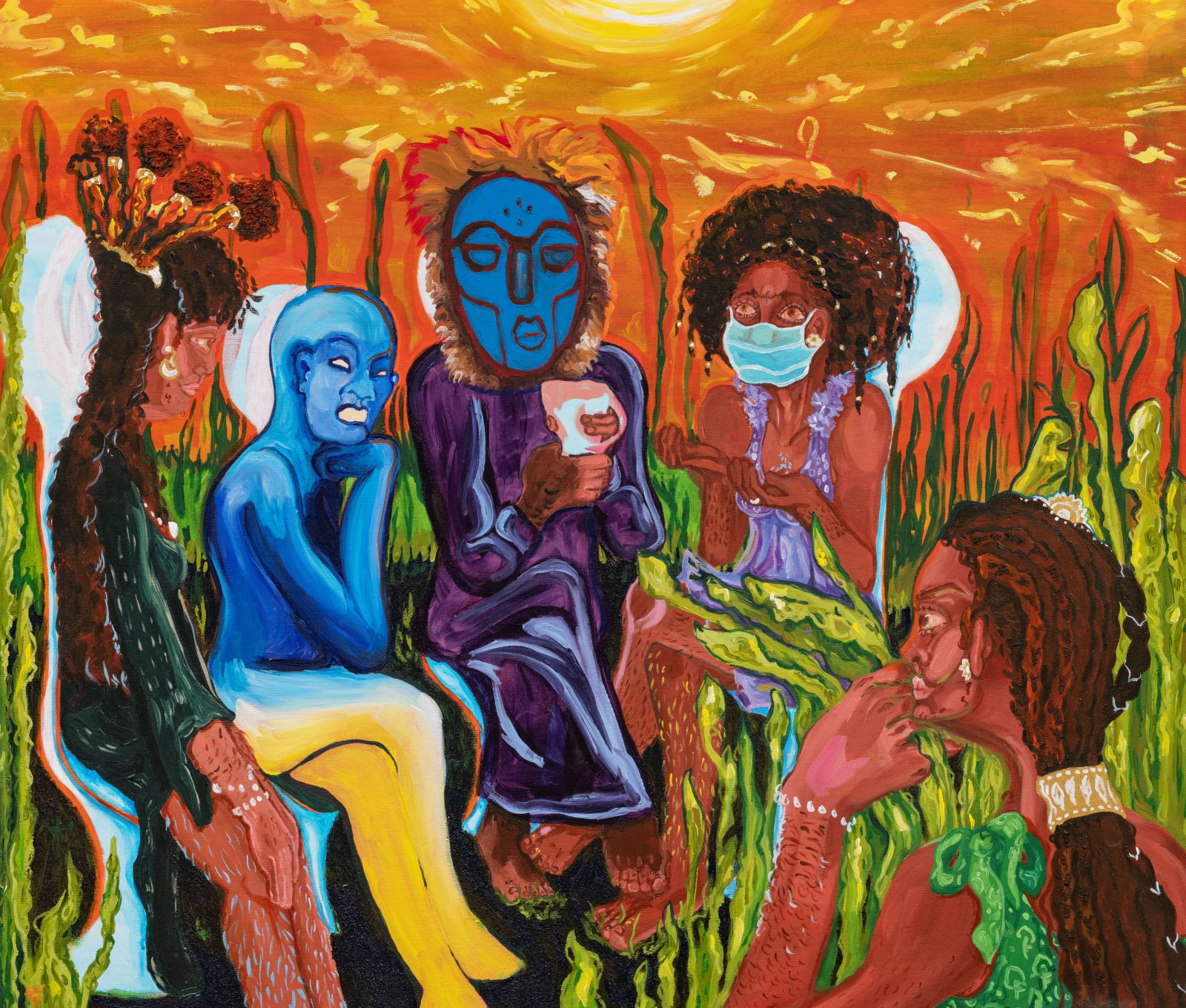 Esther Calixte-Bea, Three Worlds, 2021