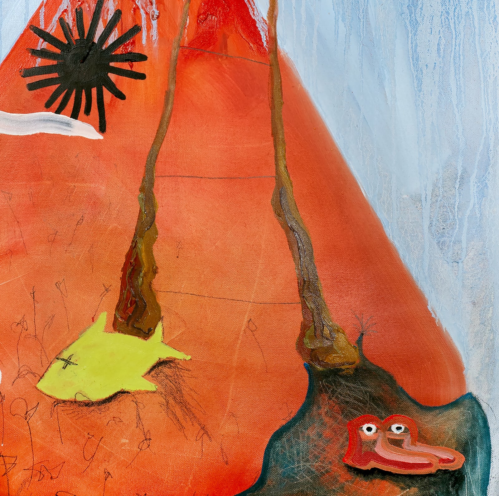 Spencer Magnan, Escape III (Tree, Sun, Tie), 2023