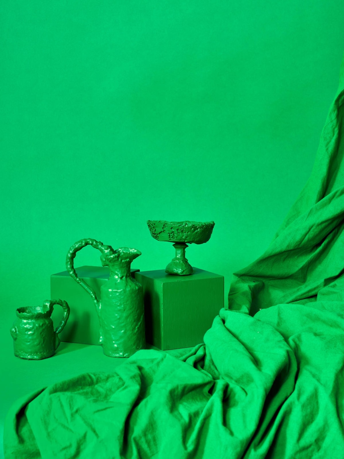 Mick Sand, Forgeries (green), 2021