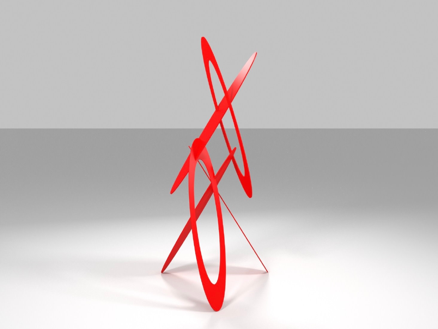 Amalie Jakobsen, Ocsulating Orbit VII (red), 2025