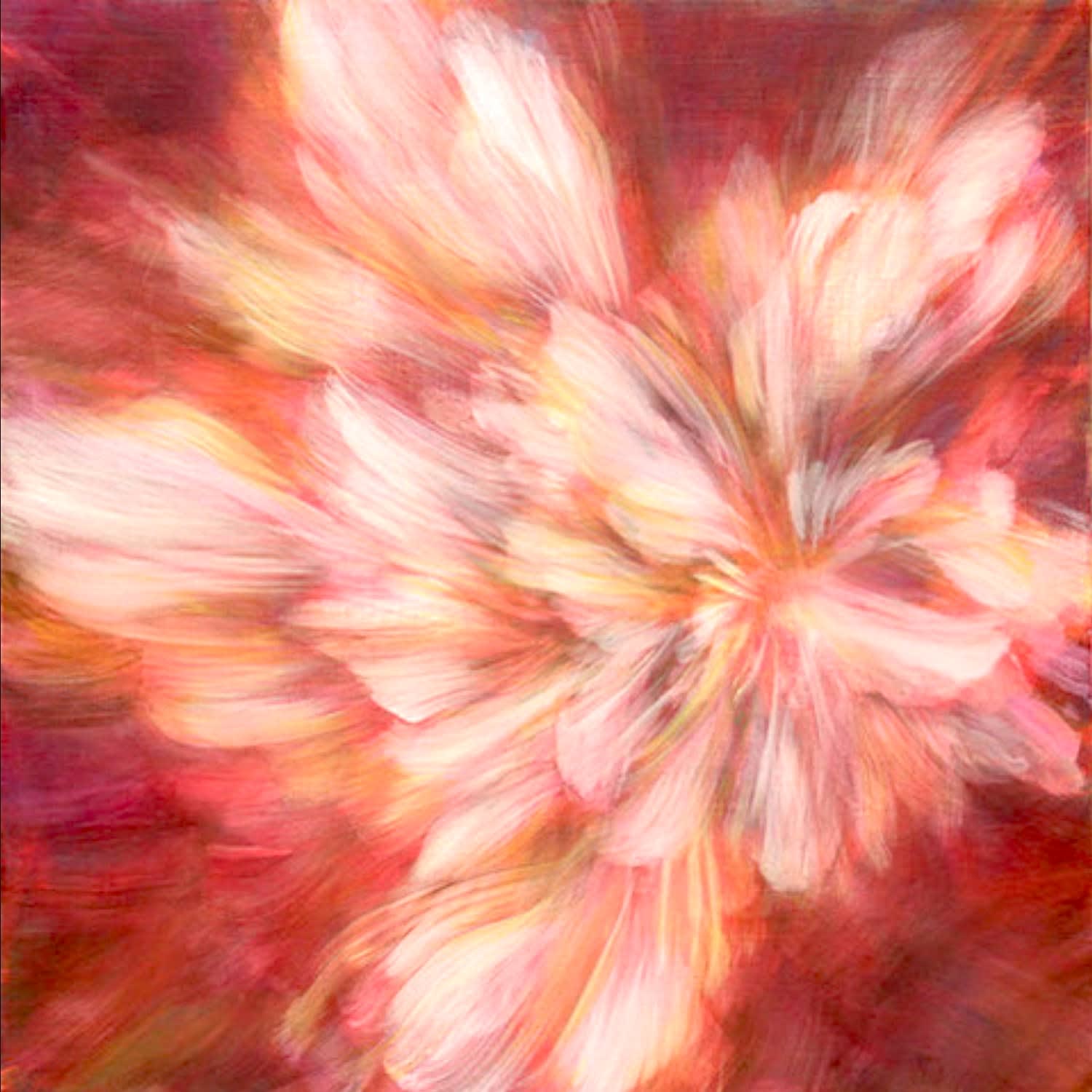 Nagare Walzer der Blumenmalerei Noriku Kura Fuji rosa Frühlingsblume japanische Malerei Japan zeitgenössische Malerei Ölgemälde Art Yi-Galerie Brüsseler Kunstgalerie