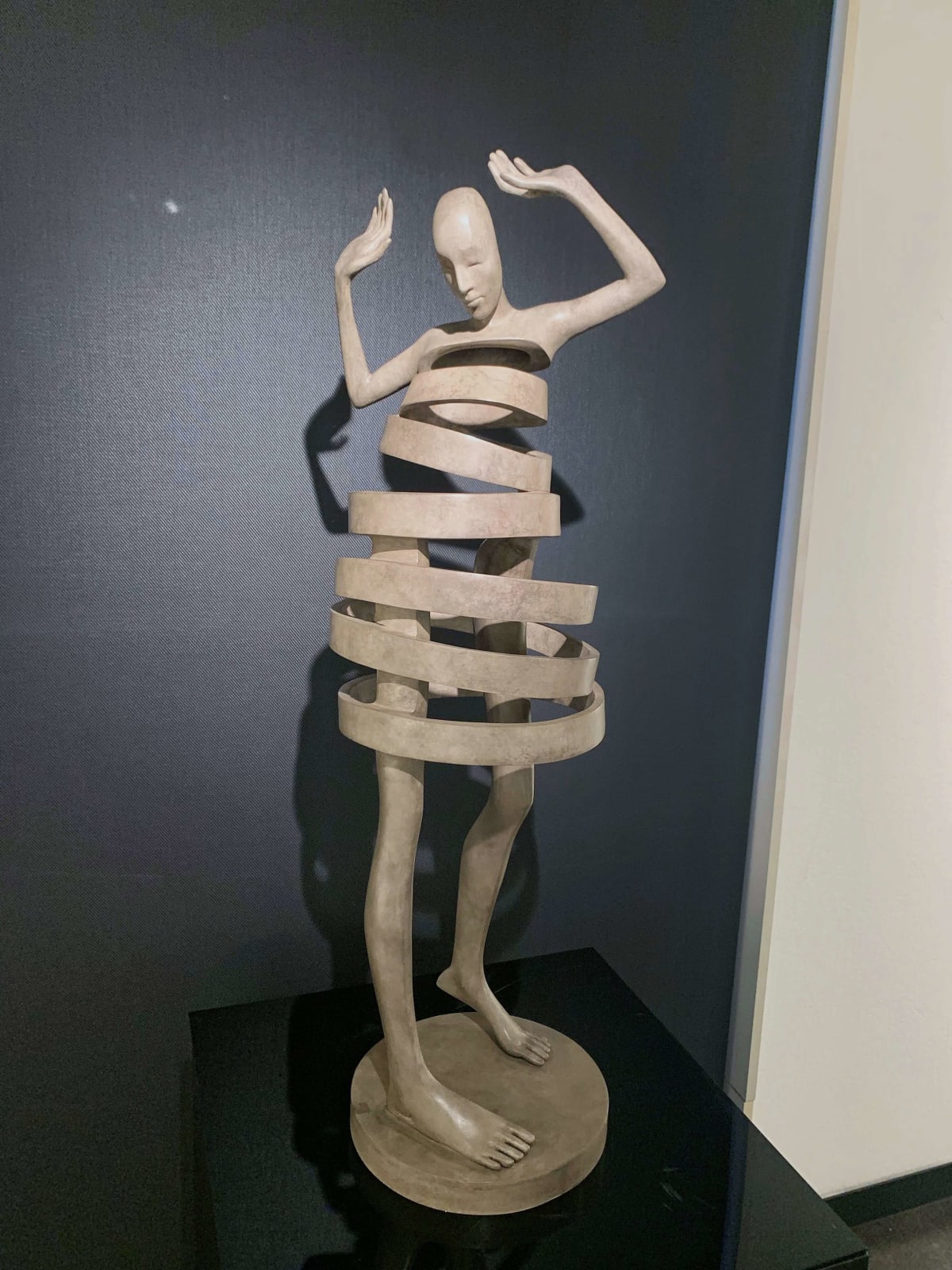 mira dancing girl sculpture isabel miramontes white contemporary bronze sculpture garden sculpture interior design
