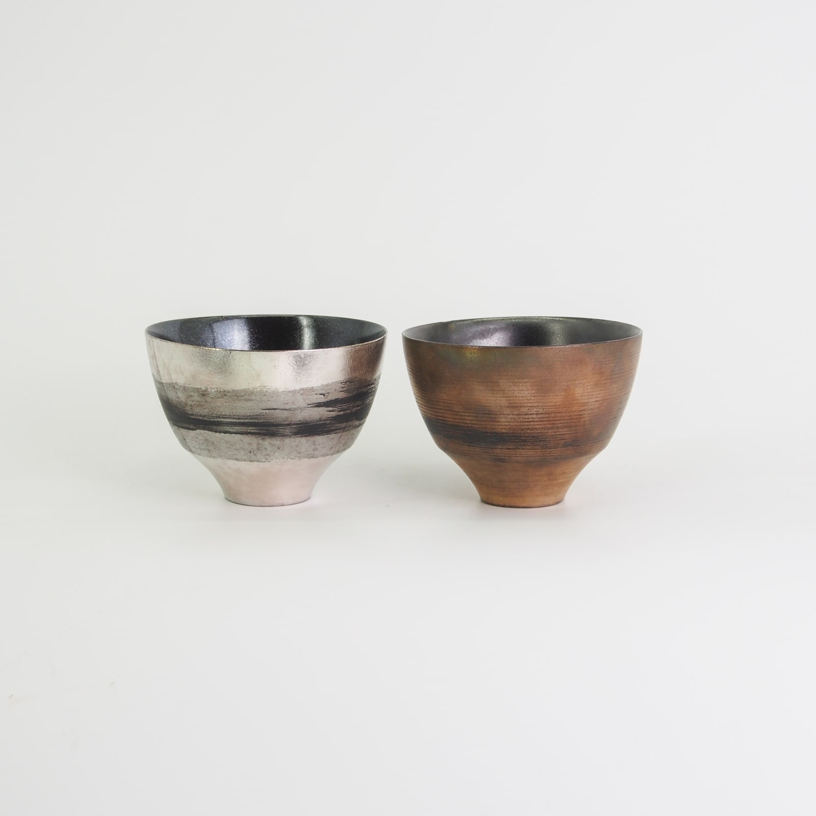 RAN Xiangfei 冉祥飞, "Sea of Clouds" Paired Bowl 云海刷银碗一对, 2021