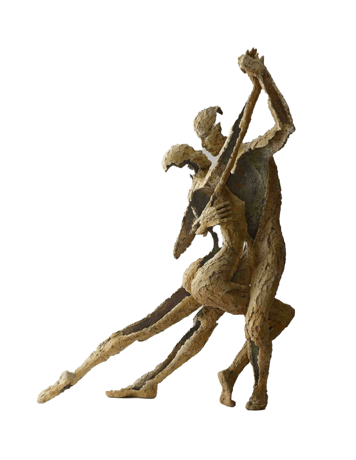 een verliefd stel danst tangosculptuur jacques van den abeele kunstgalerie in brussel