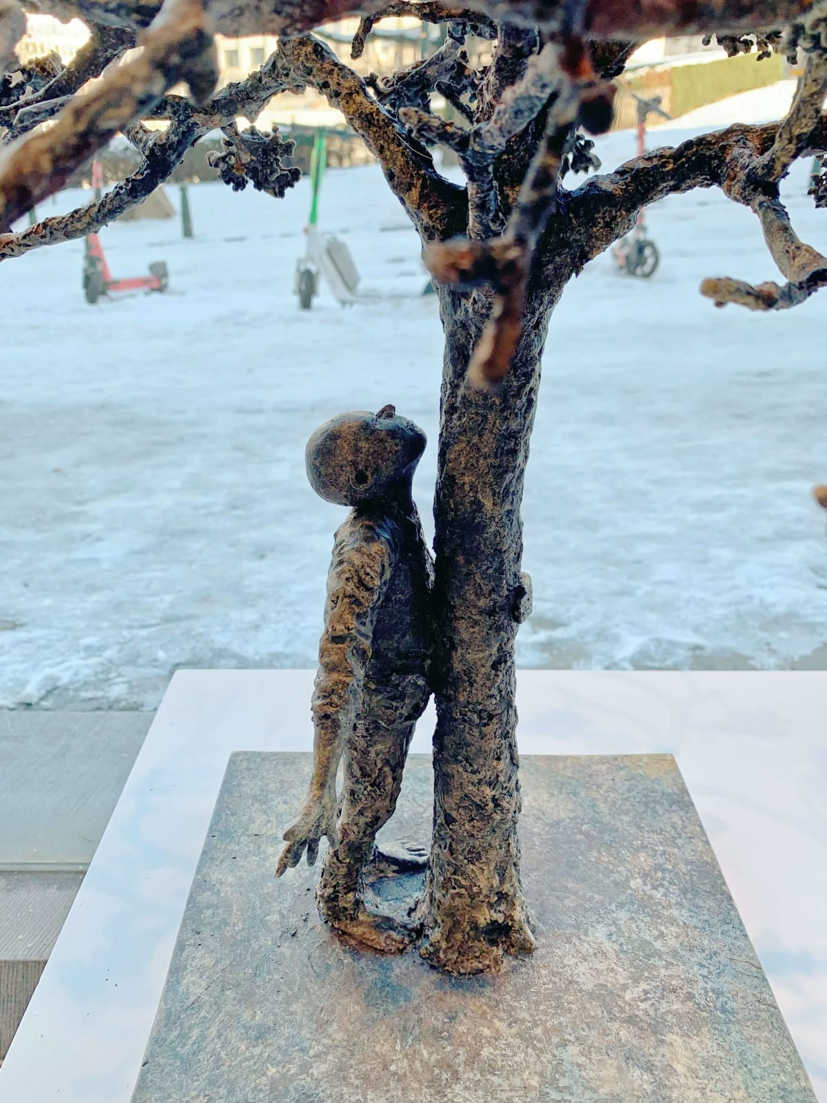 Lieven d'Haese, Conversation with a tree after a night out in spring, 2024