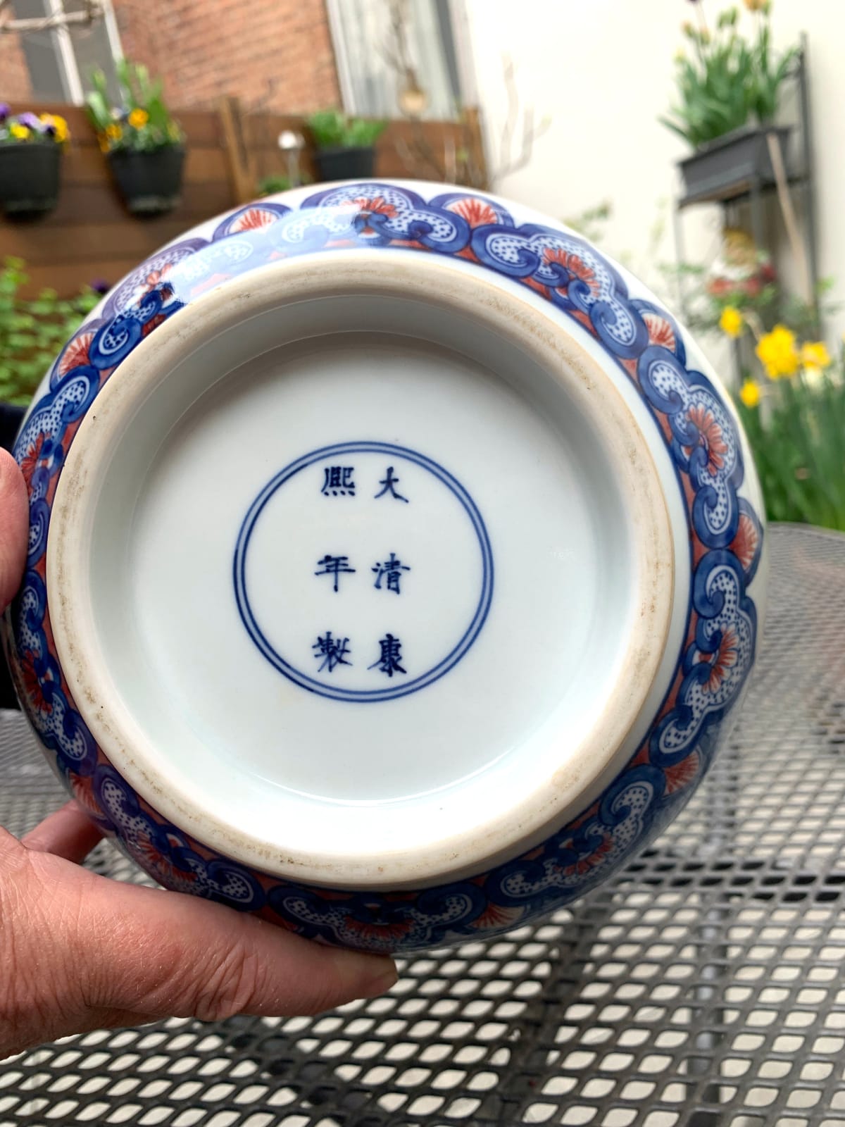 清代青花紅釉人物玉壺春瓶(康熙底款)蔡晓芳當代陶瓷藝術亞洲陶瓷藝術亞洲瓷器藝術藍瓷花瓶藍瓷花瓶藝術收藏