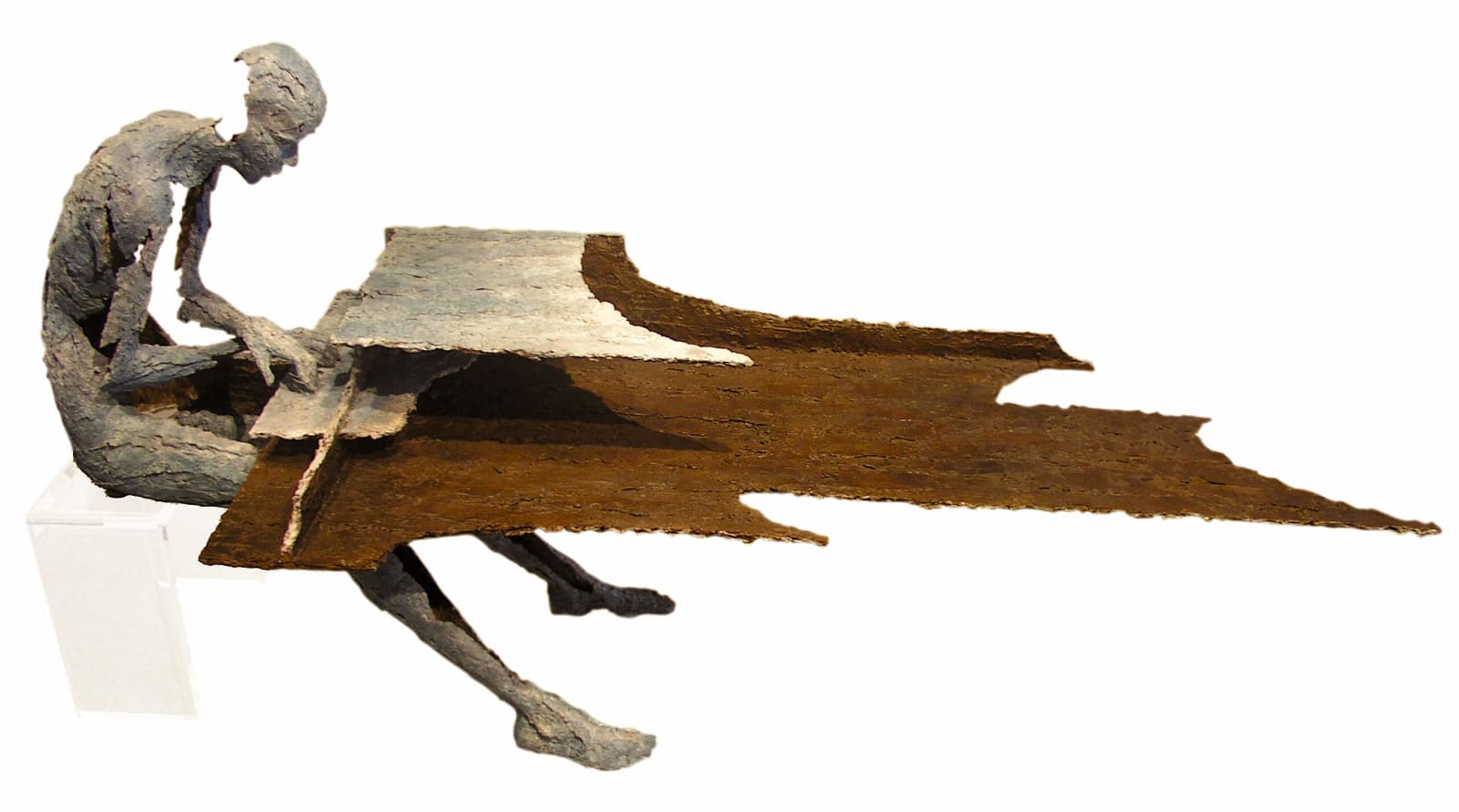 virtuoso pianista musicista bronzo scultura contemporanea jacques van den abeele alla galleria d'arte yi brussels