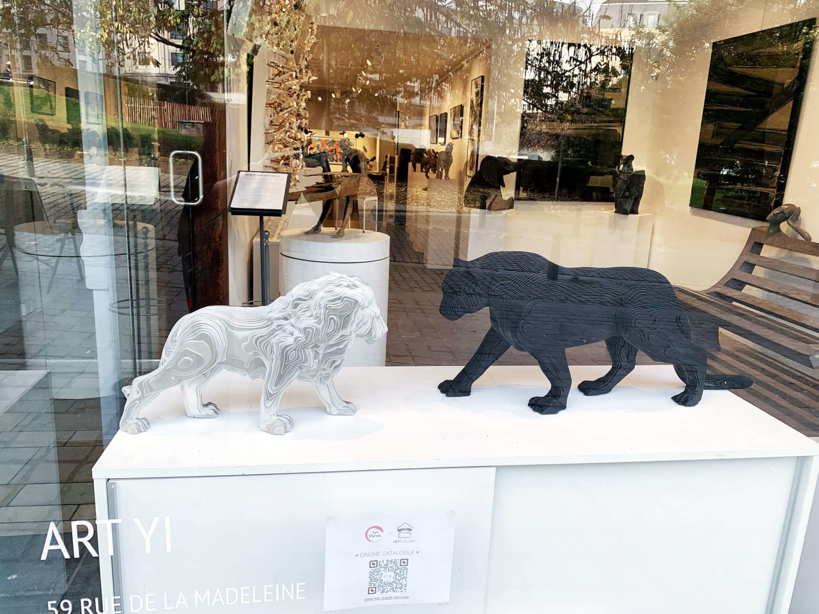 Leone lion sculpture contemporaine animalière art de Jean-Paul KALA