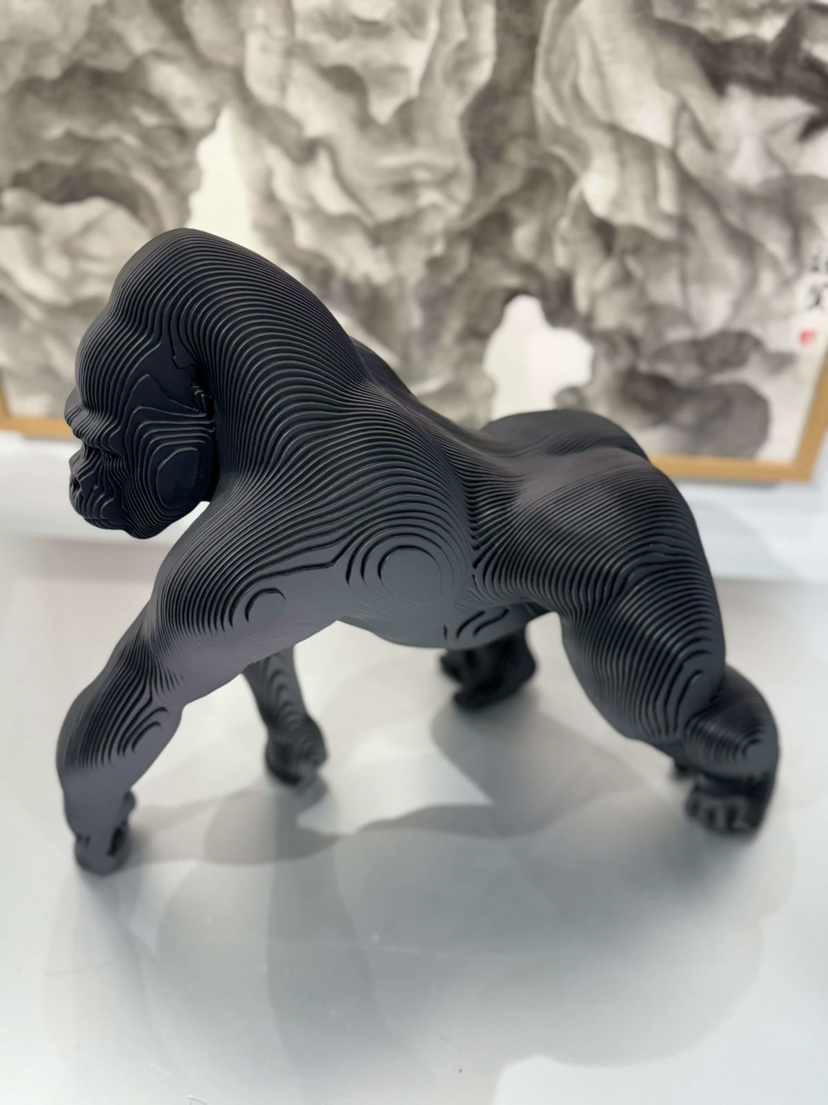 gorilla sculpture animal sculpture contemporary sculpture jean paul kala Art Yi gallery brussels art gallery