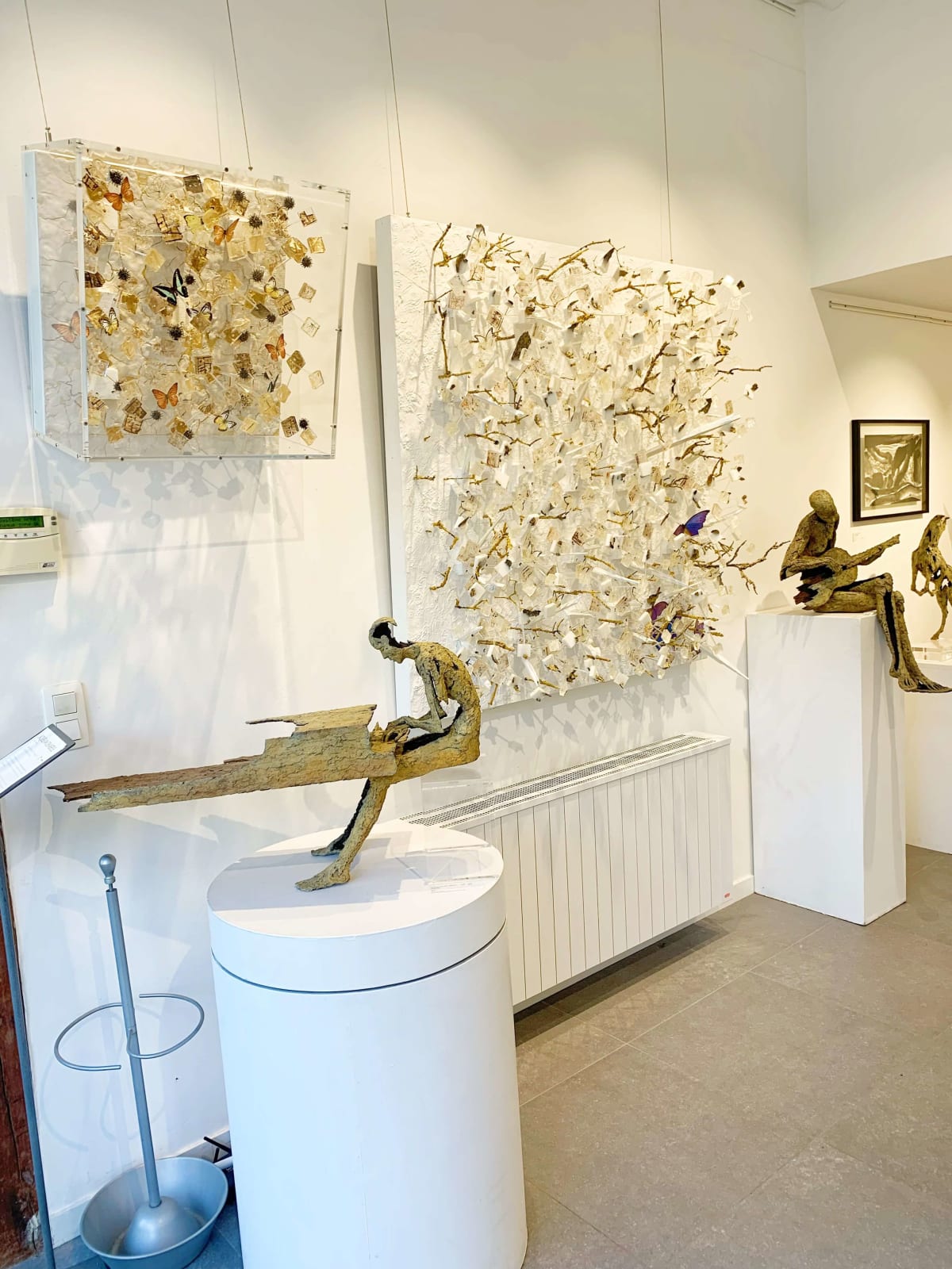 virtuoso pianista musicista bronzo scultura contemporanea jacques van den abeele alla galleria d'arte yi brussels