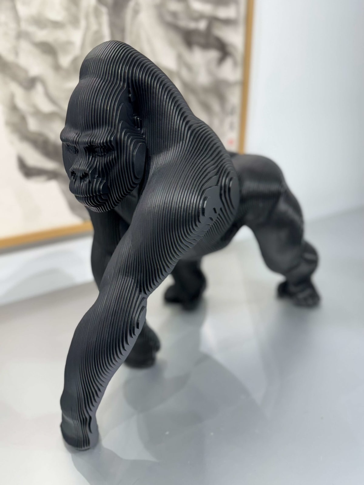 sculpture gorille sculpture animalière sculpture contemporaine jean paul kala Galerie Art Yi galerie d'art de Bruxelles