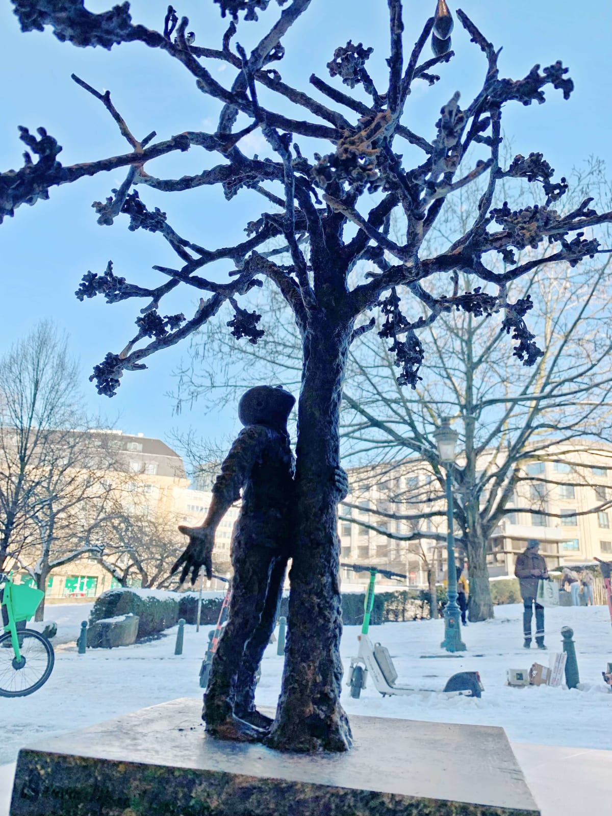 Lieven d'Haese, Conversation with a tree after a night out in spring, 2024