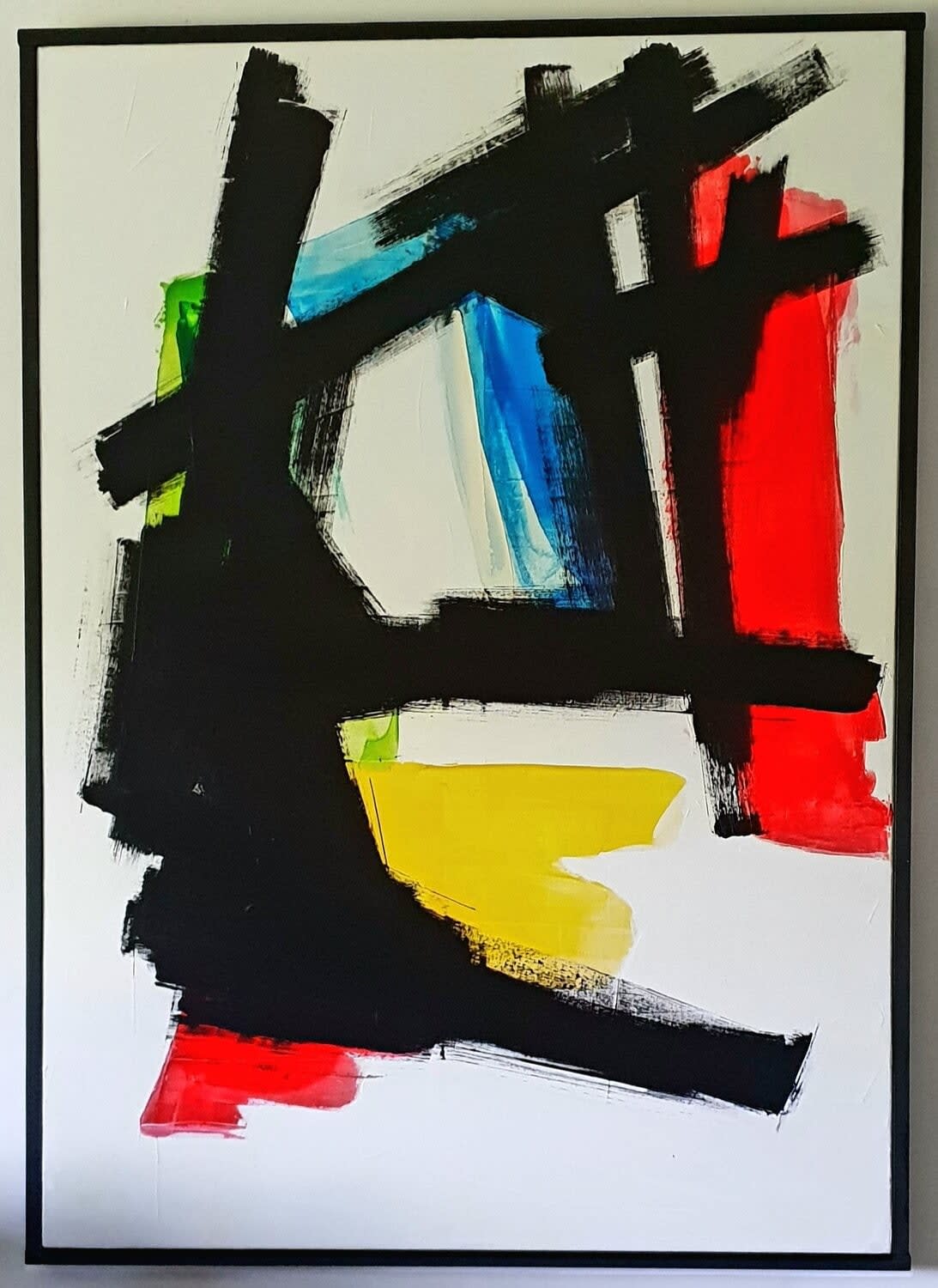 SÉMIRAMIS tableau contemporain tableau abstrait tableau coloré laque art frederic halbreich Galerie ART YI Galerie d'art de Bruxelles