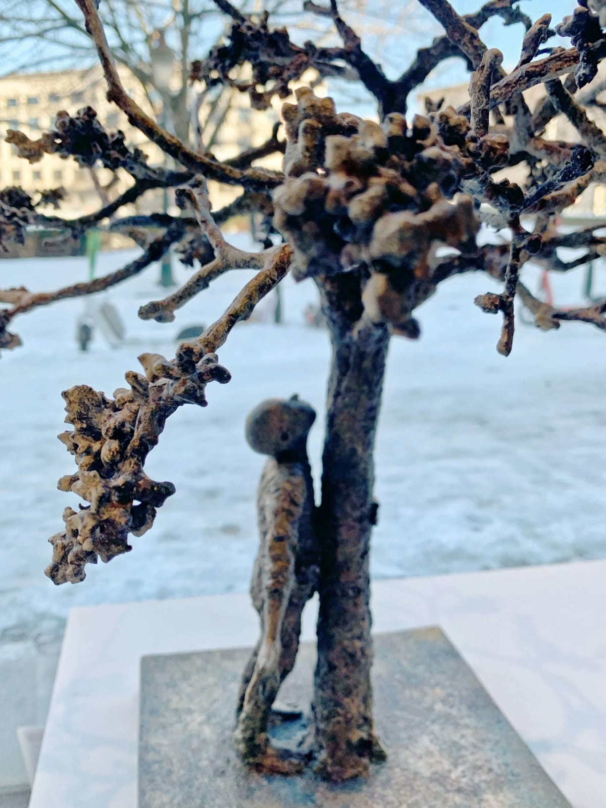 Lieven d'Haese, Conversation with a tree after a night out in spring, 2024