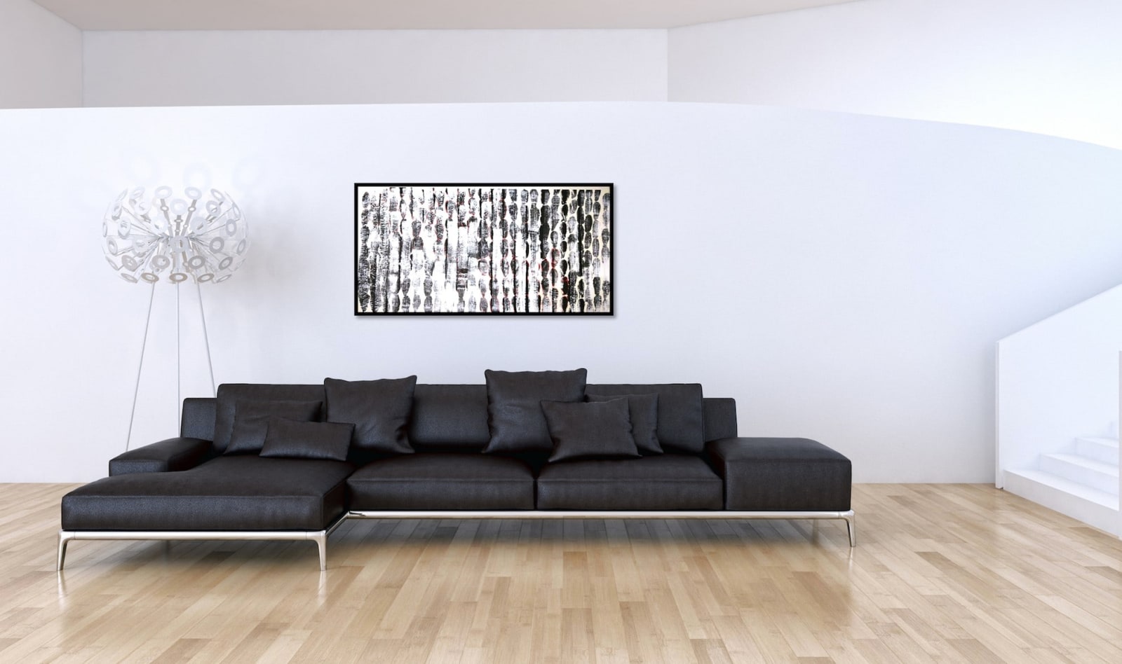 zwart-wit Chinese inktkunst hedendaagse abstracte schilderkunst li guofang de regen en de rest ART YI-galerij Kunstgalerij Brussel