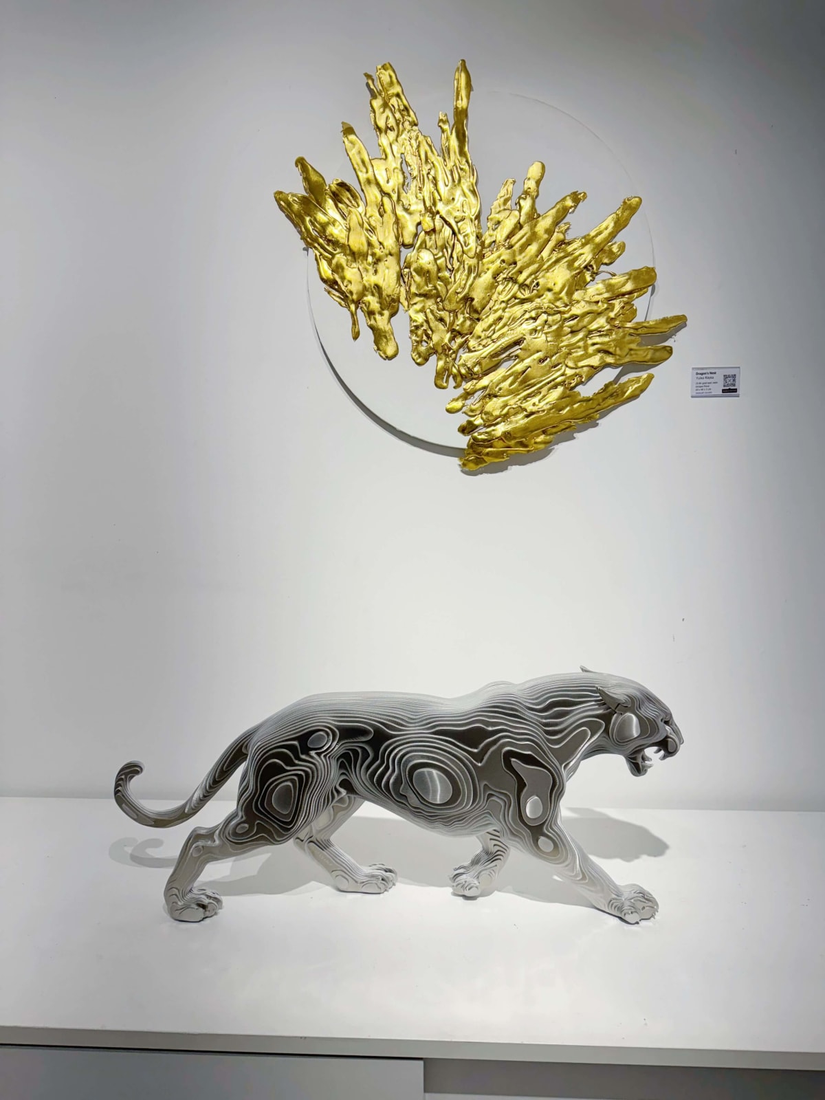 Furiosa léopard animal sculpture contemporaine art de Jean-Paul KALA