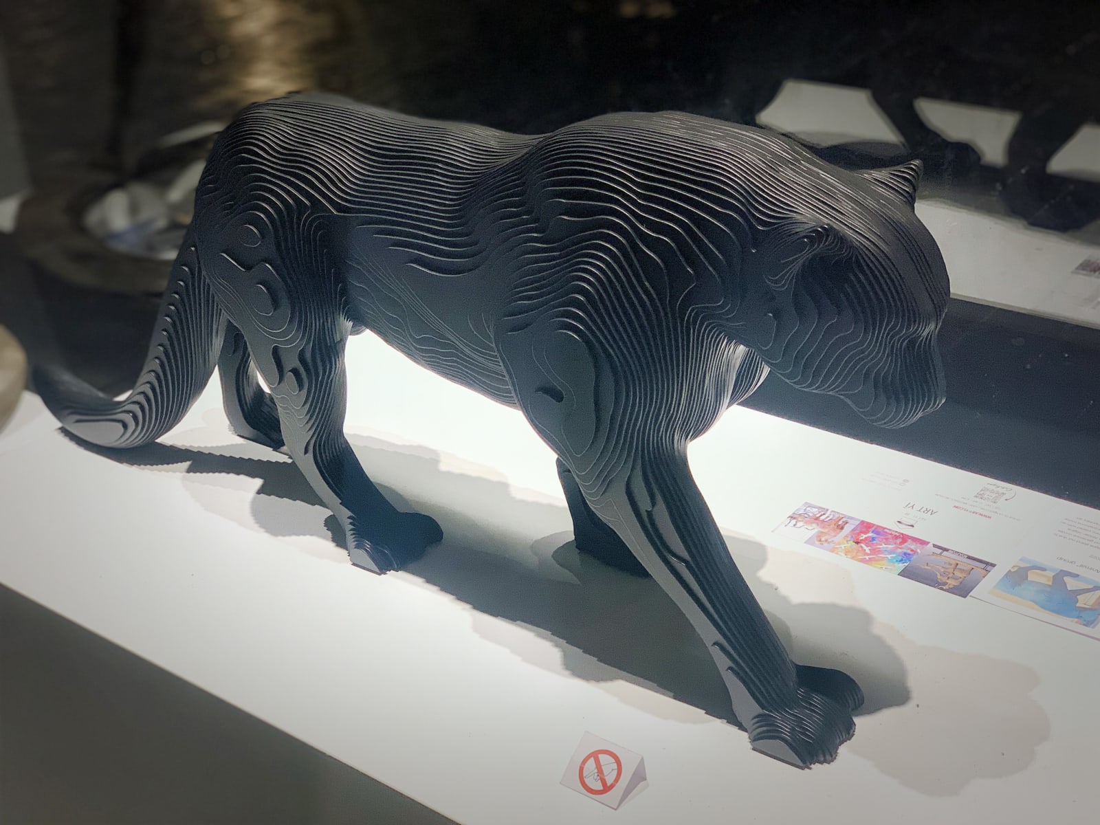 Leone lion sculpture contemporaine animalière art de Jean-Paul KALA