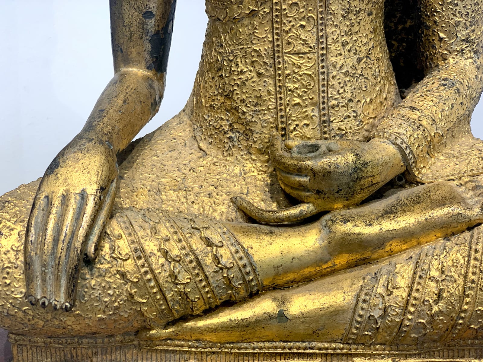 Bangkok Boeddhabeeld Ratanakosin Thailand Boeddha Aziatische Antiquea Gouden Boeddha Bronzen Boeddha ar yi brusselse kunstgalerij
