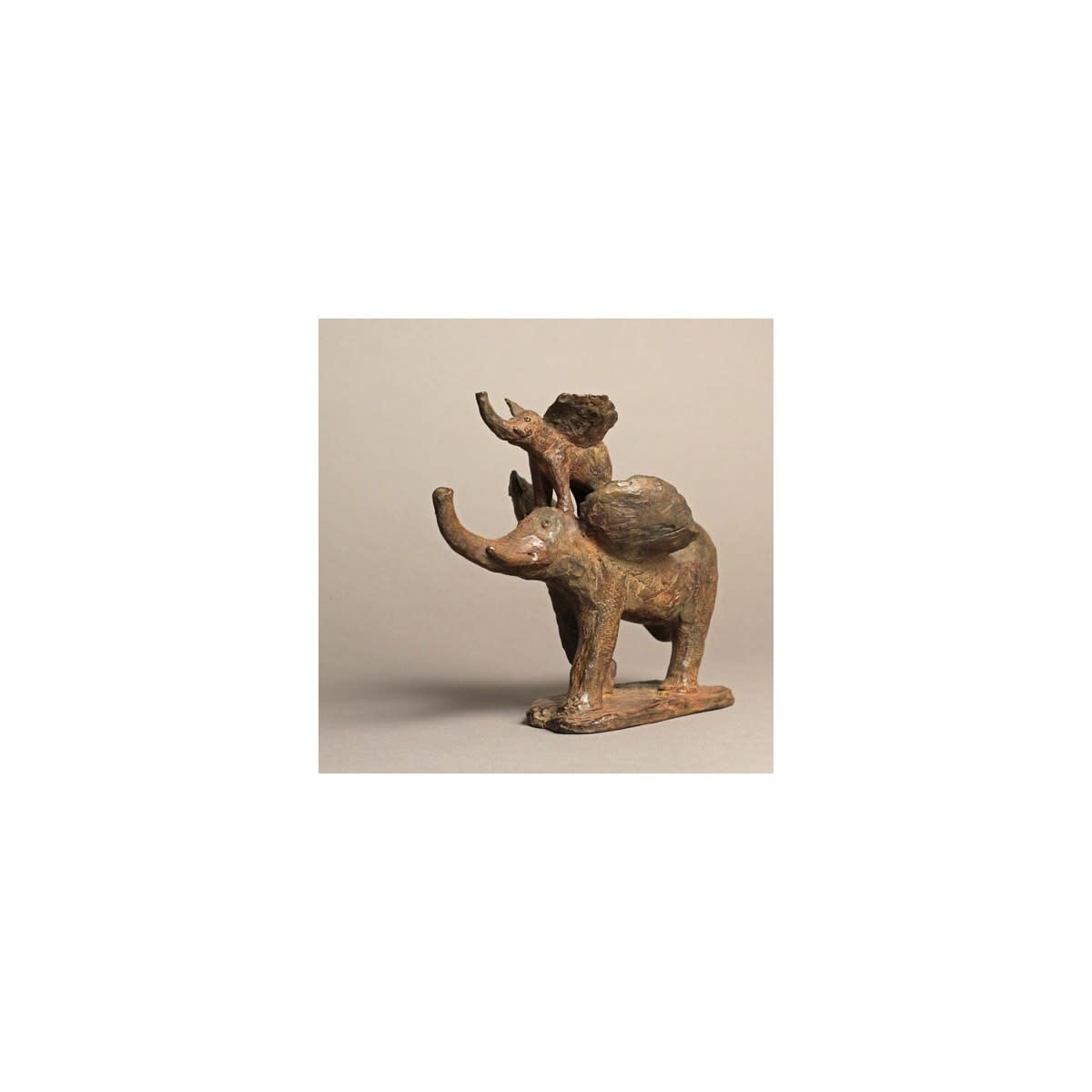 envol ren daarheen snel rennende olifant schattig mooi gelukkig eigentijds brons dier sculptuur verliefd tuin interieur ontwerp sophie verger