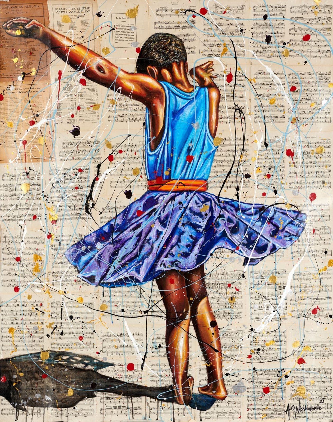 Andrew Ntshabele, Fearless 4 - Limited Edition Print, 2021