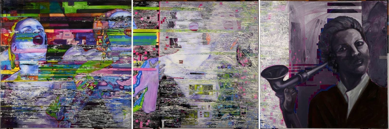 Karen Tearnan Cullinan, Spirit Symphony (Triptych), 2014