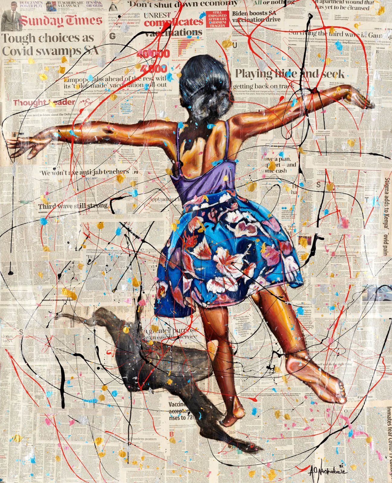 Andrew Ntshabele, Fearless 1 - Limited Edition Print, 2021