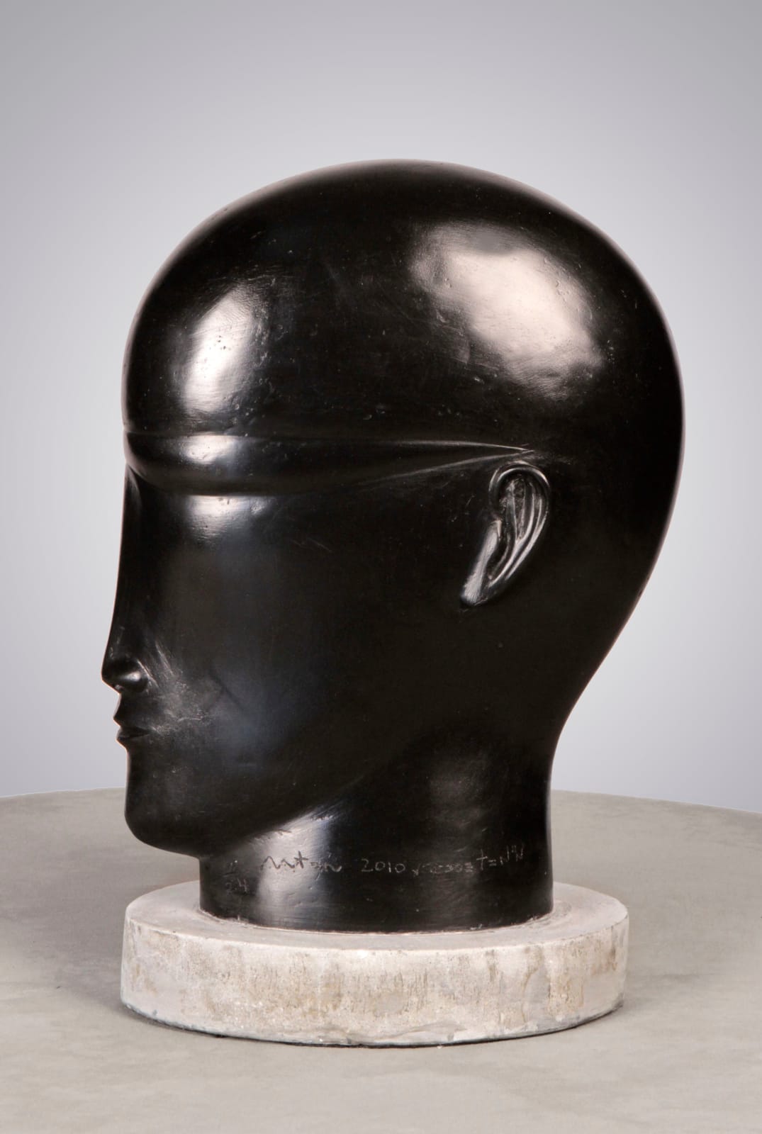 Anton Smit, Black Head with Glasses - Small , 2023