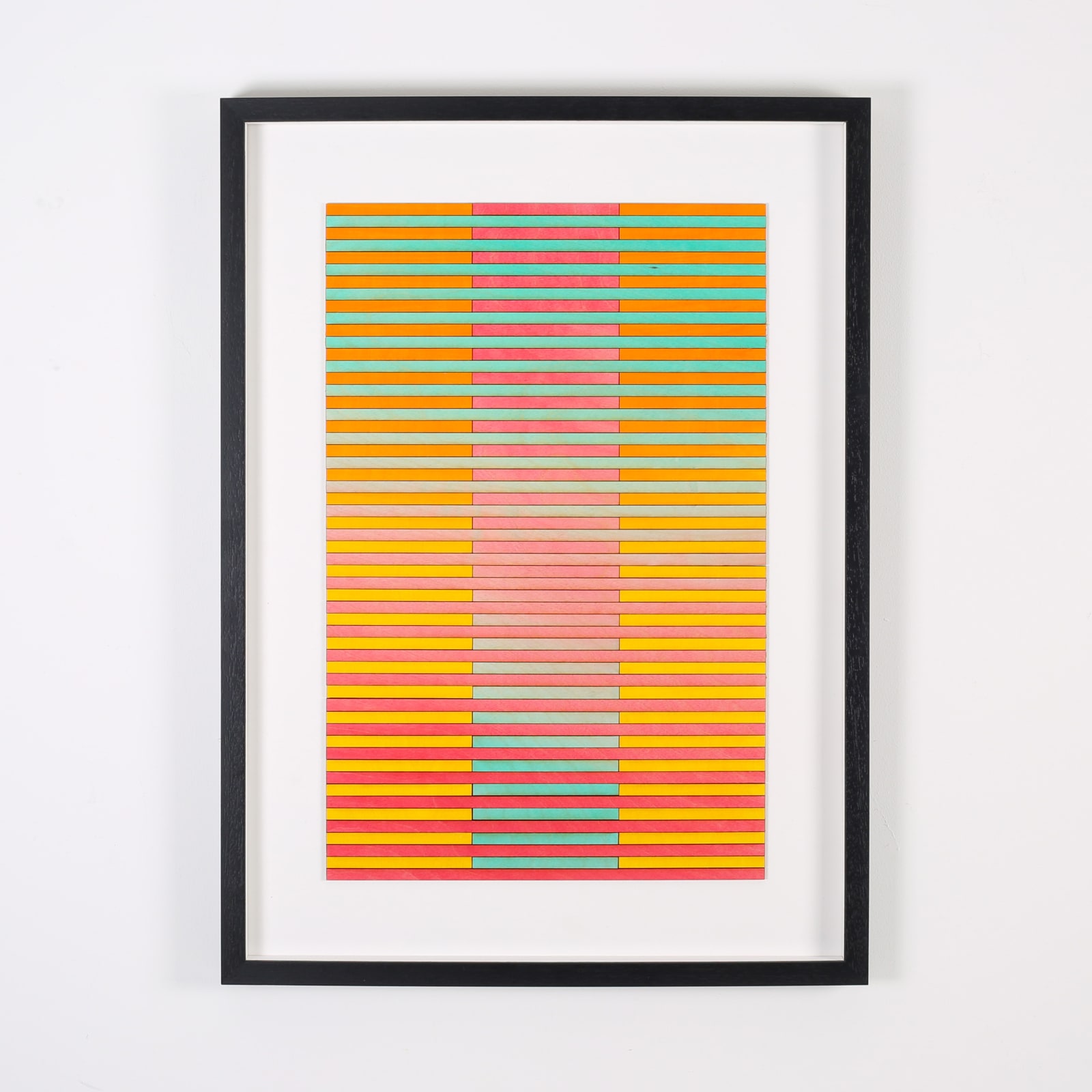 Amelia Coward, Texas Stripe Colour Study Painting