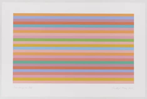 Bridget Riley, ROSE HORIZONTAL, 2018