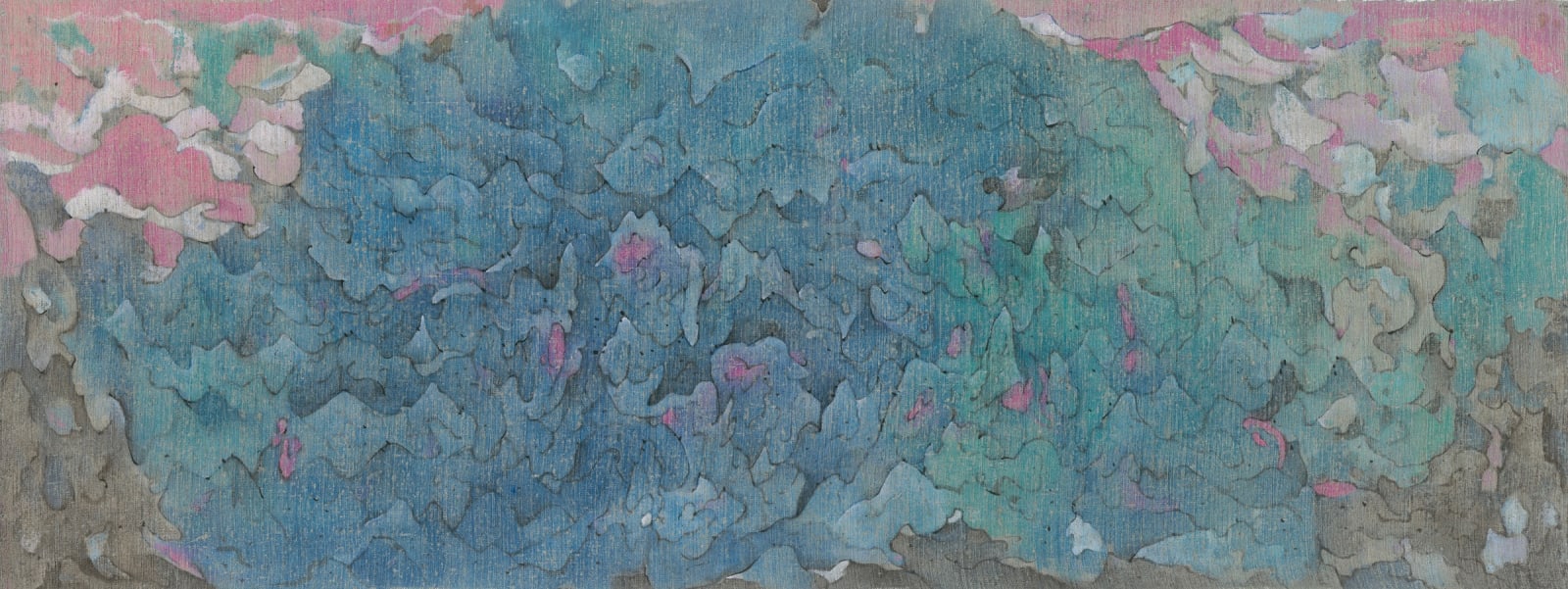 Xinshou Yang, Cyan Mountains ii, 2024