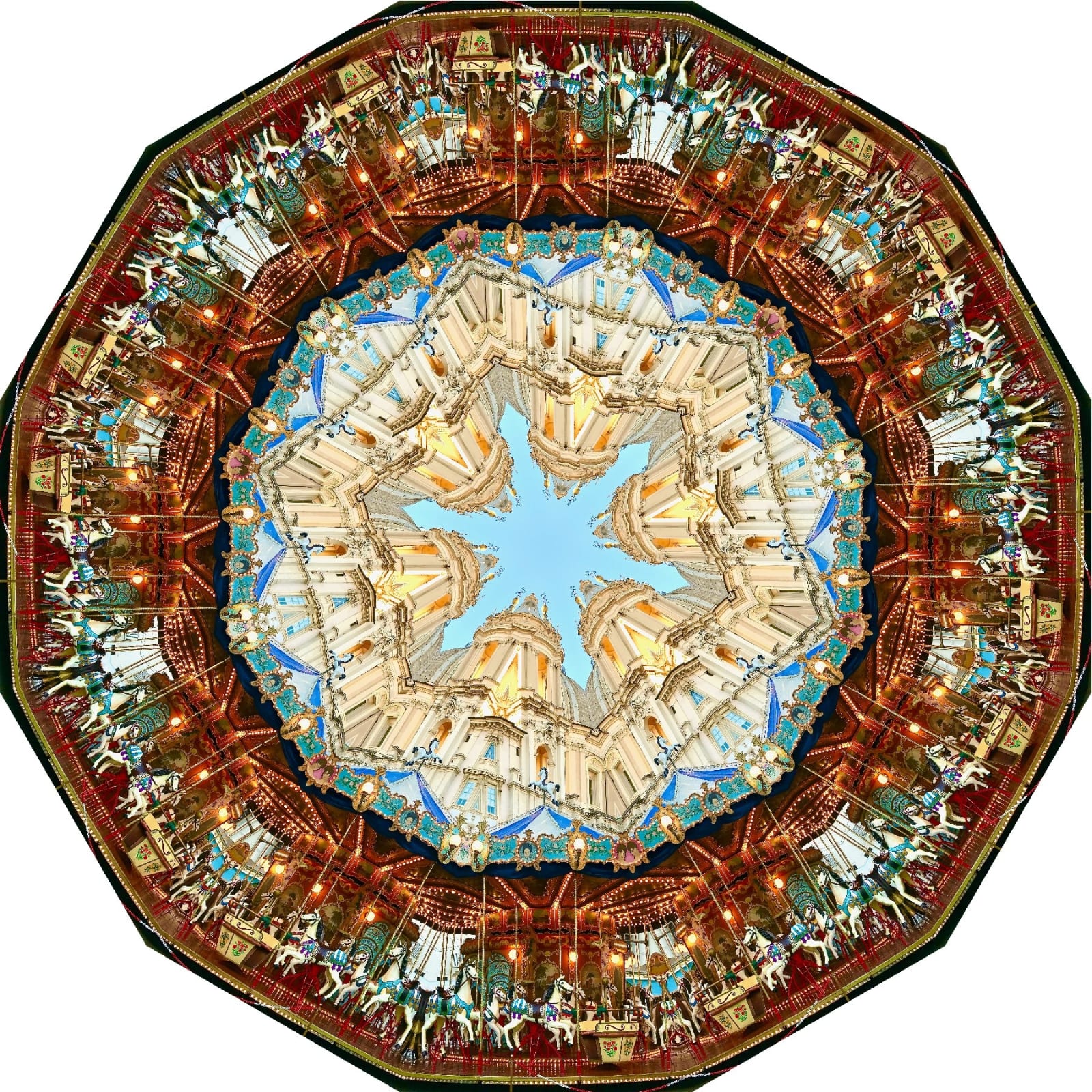 Christine Terres, Carousel, Piazza Navone, 2024