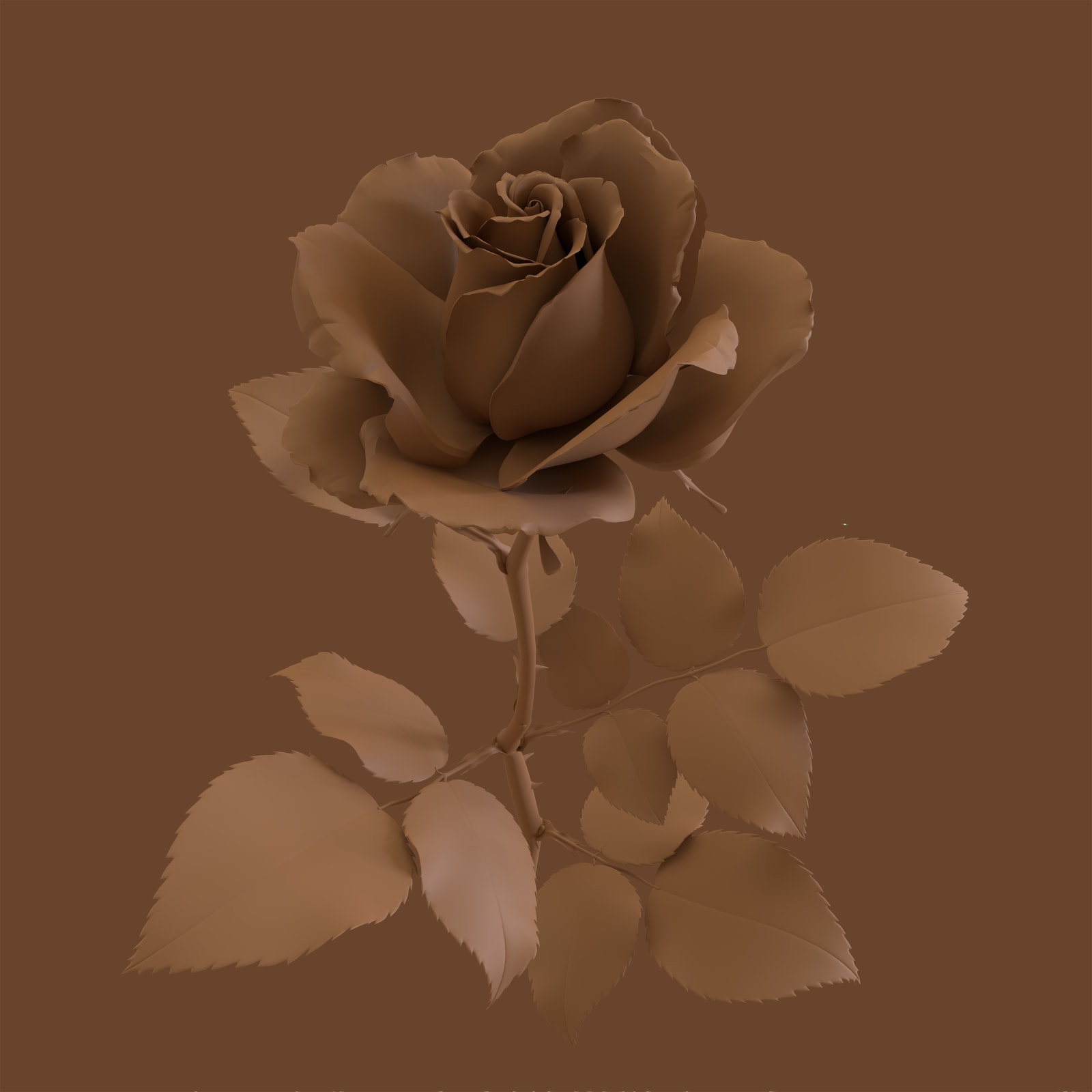 Hye Rim Lee, Brown Velvet Rose