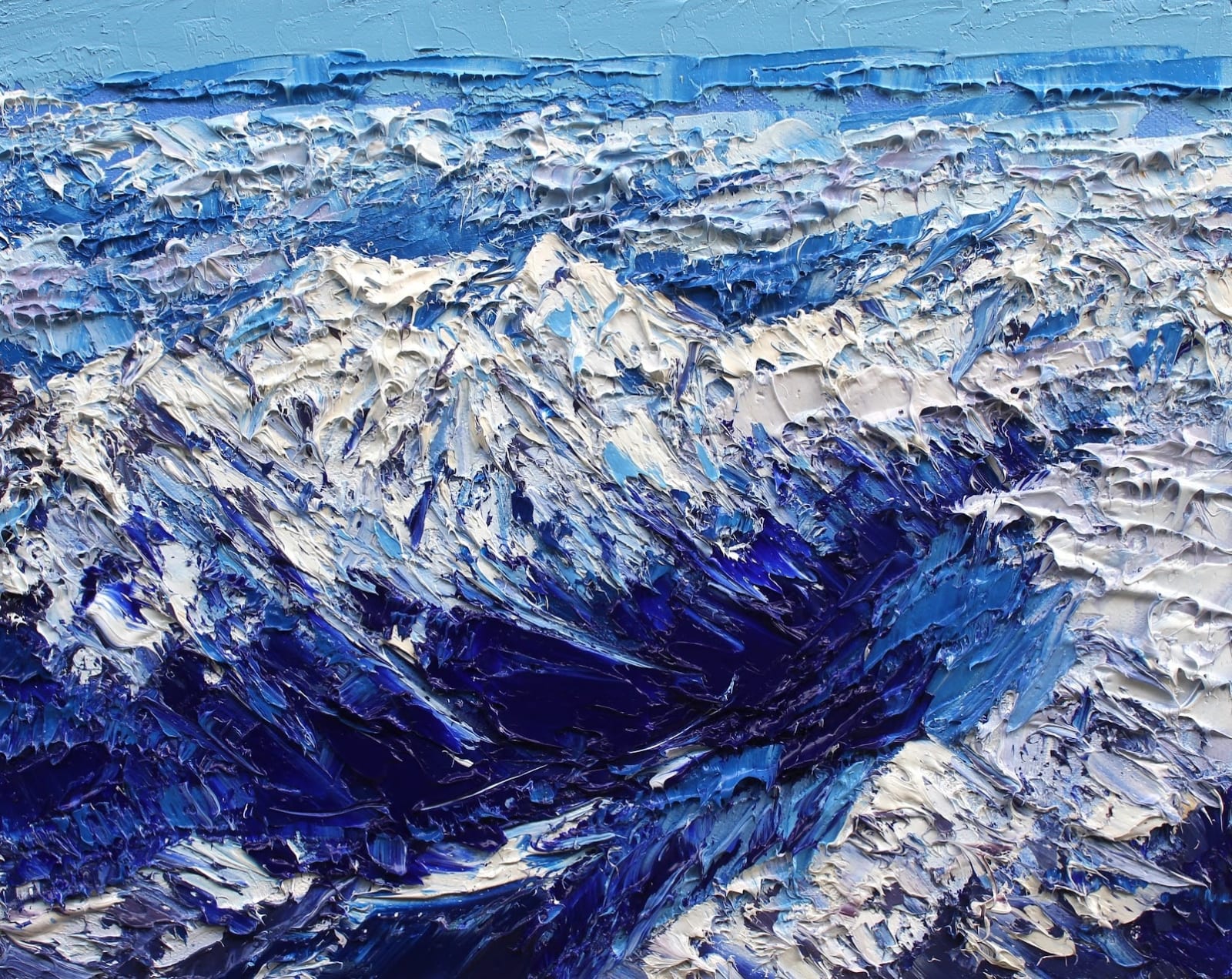 Holly Zandbergen, The Southern Alps from Above, 2024