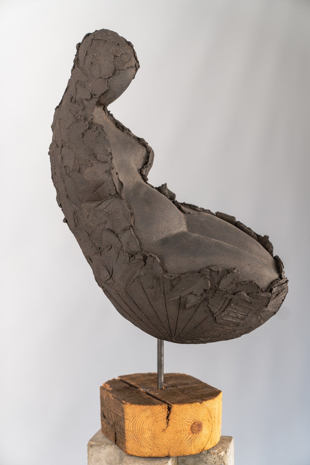 Abstract figurative ceramic sculpture by artist Emilio DiIorio