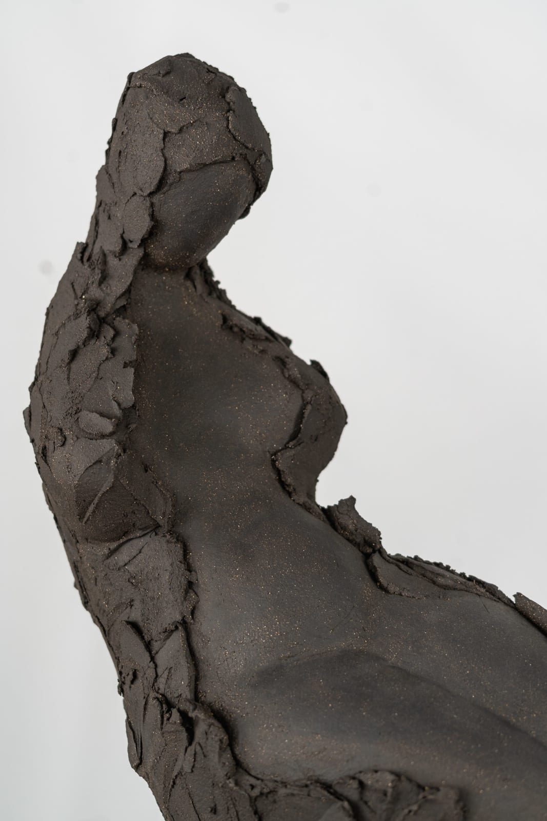 Abstract figurative ceramic sculpture by artist Emilio DiIorio
