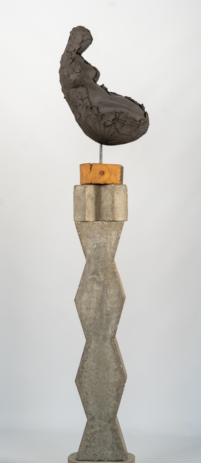 Abstract figurative ceramic sculpture by artist Emilio DiIorio