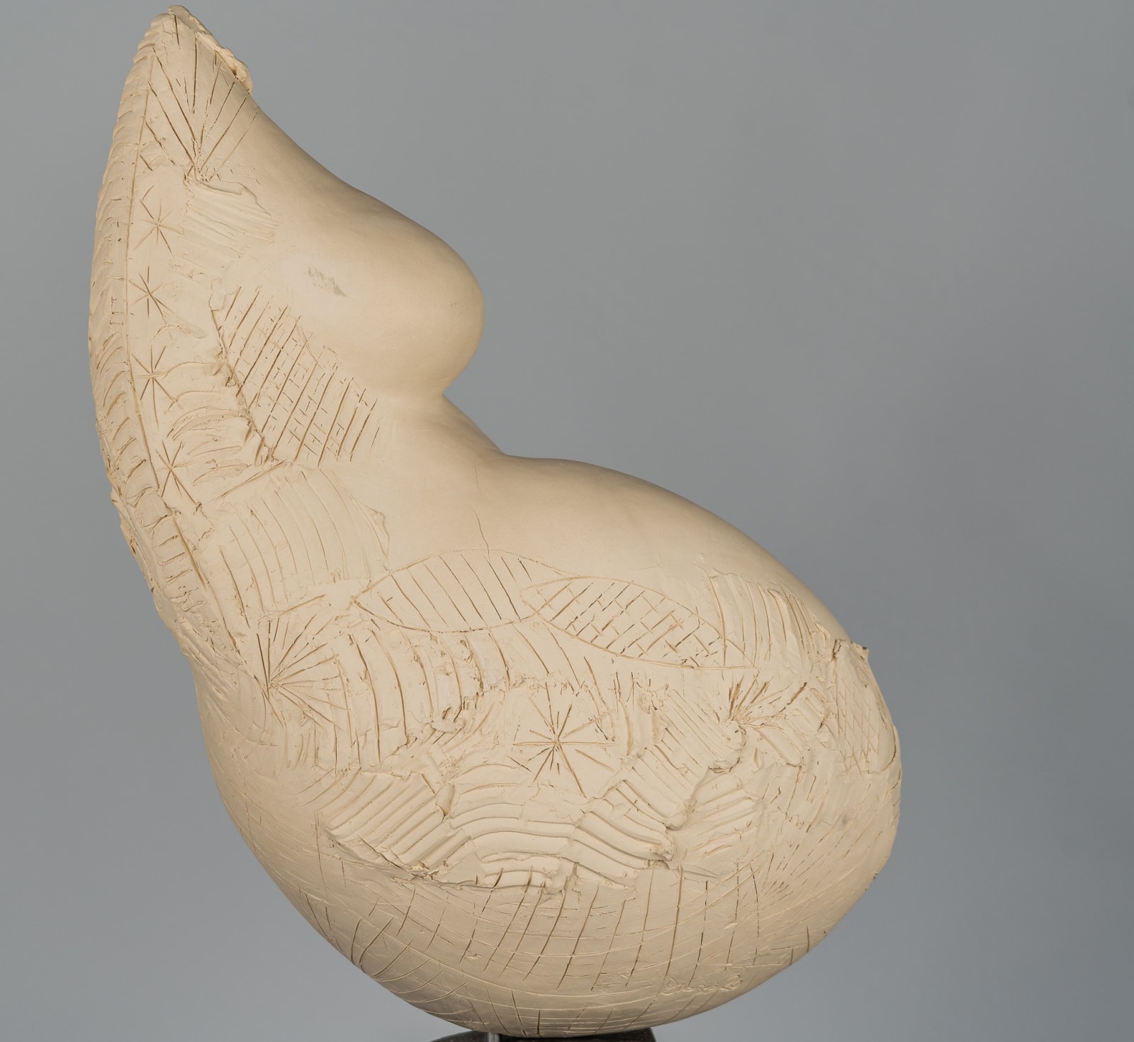 Abstract figurative ceramic sculpture by artist Emilio DiIorio