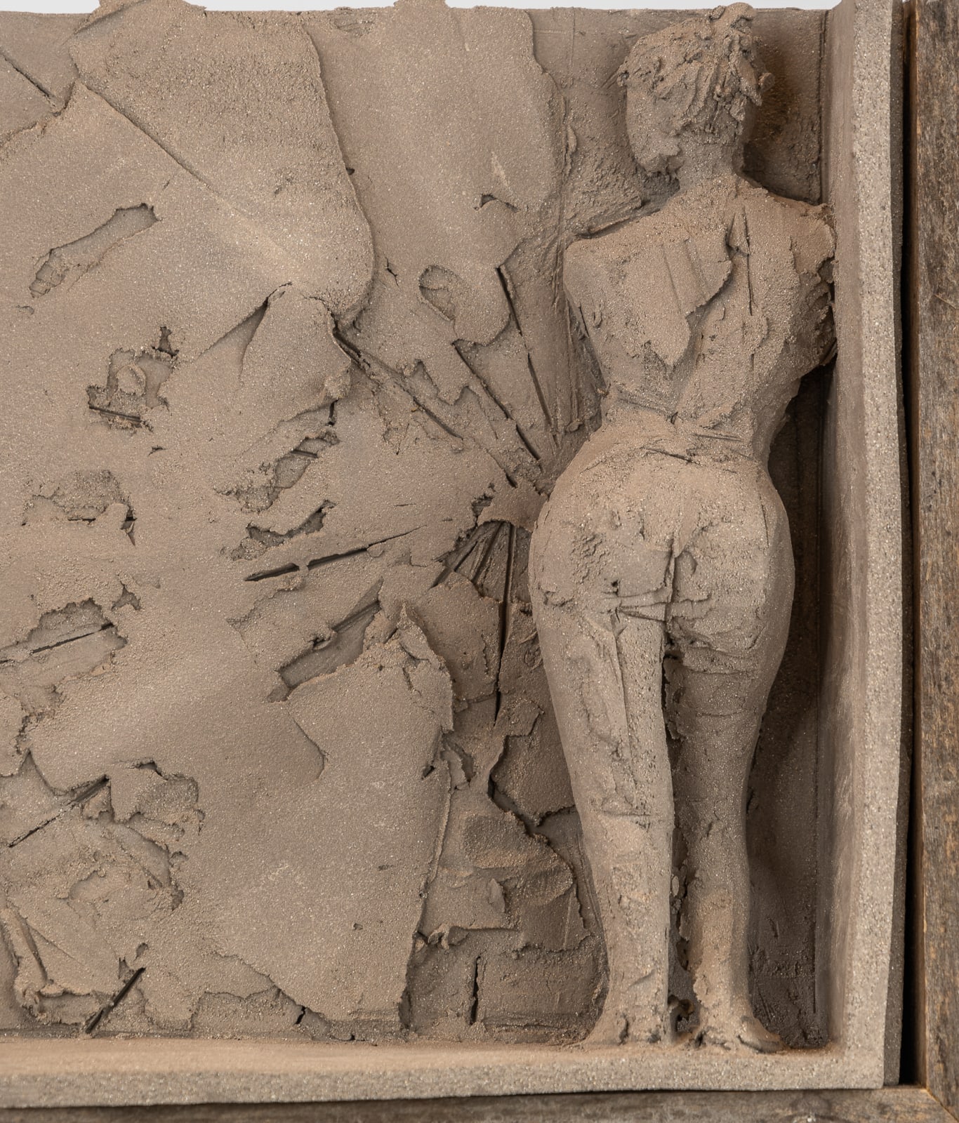 Figurative ceramic relief by sculptor Emilio DiIorio