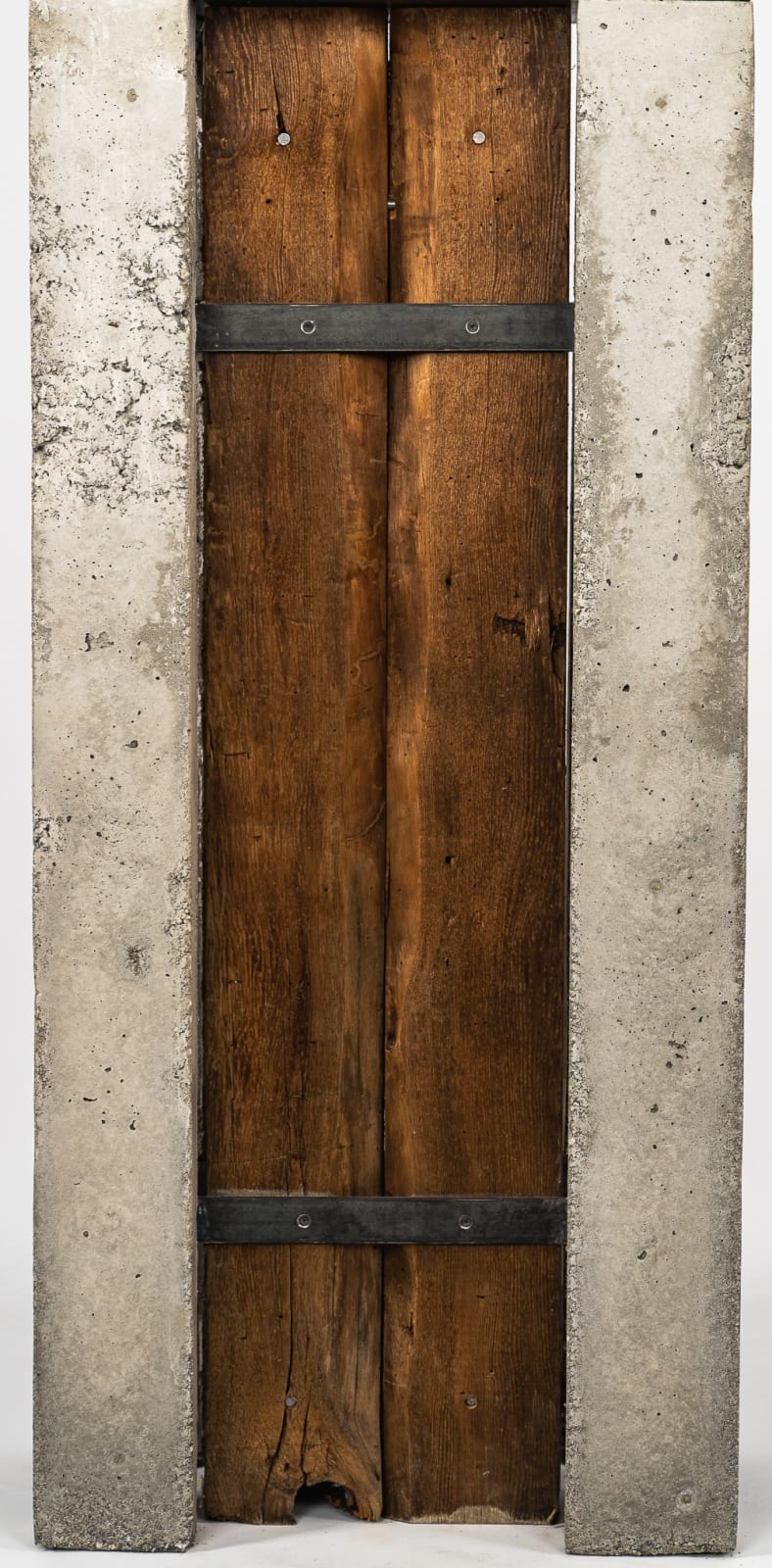 Ceramic relief in black clay in sculptor Emilio DiIorio's Women of Troy series.