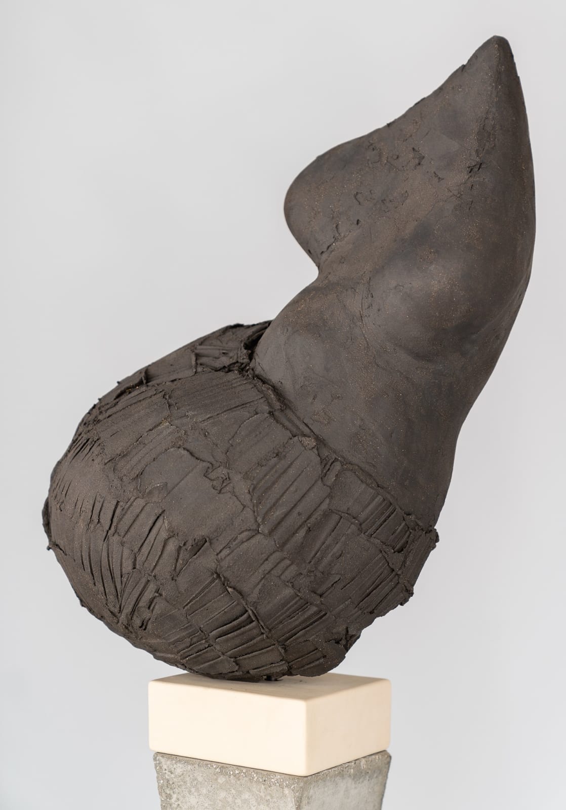 Abstract figurative ceramic sculpture by artist Emilio DiIorio