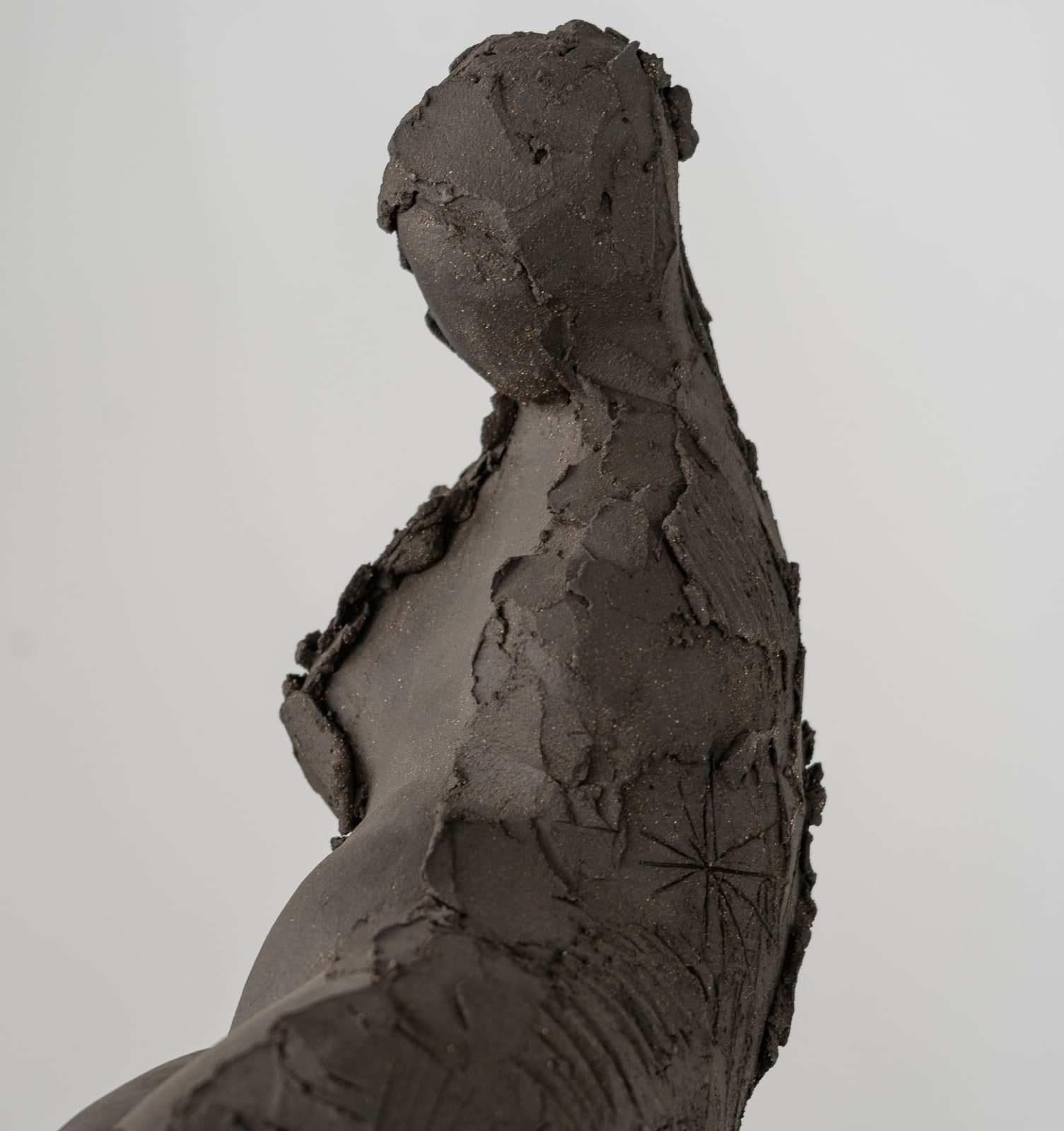 Abstract figurative ceramic sculpture by artist Emilio DiIorio