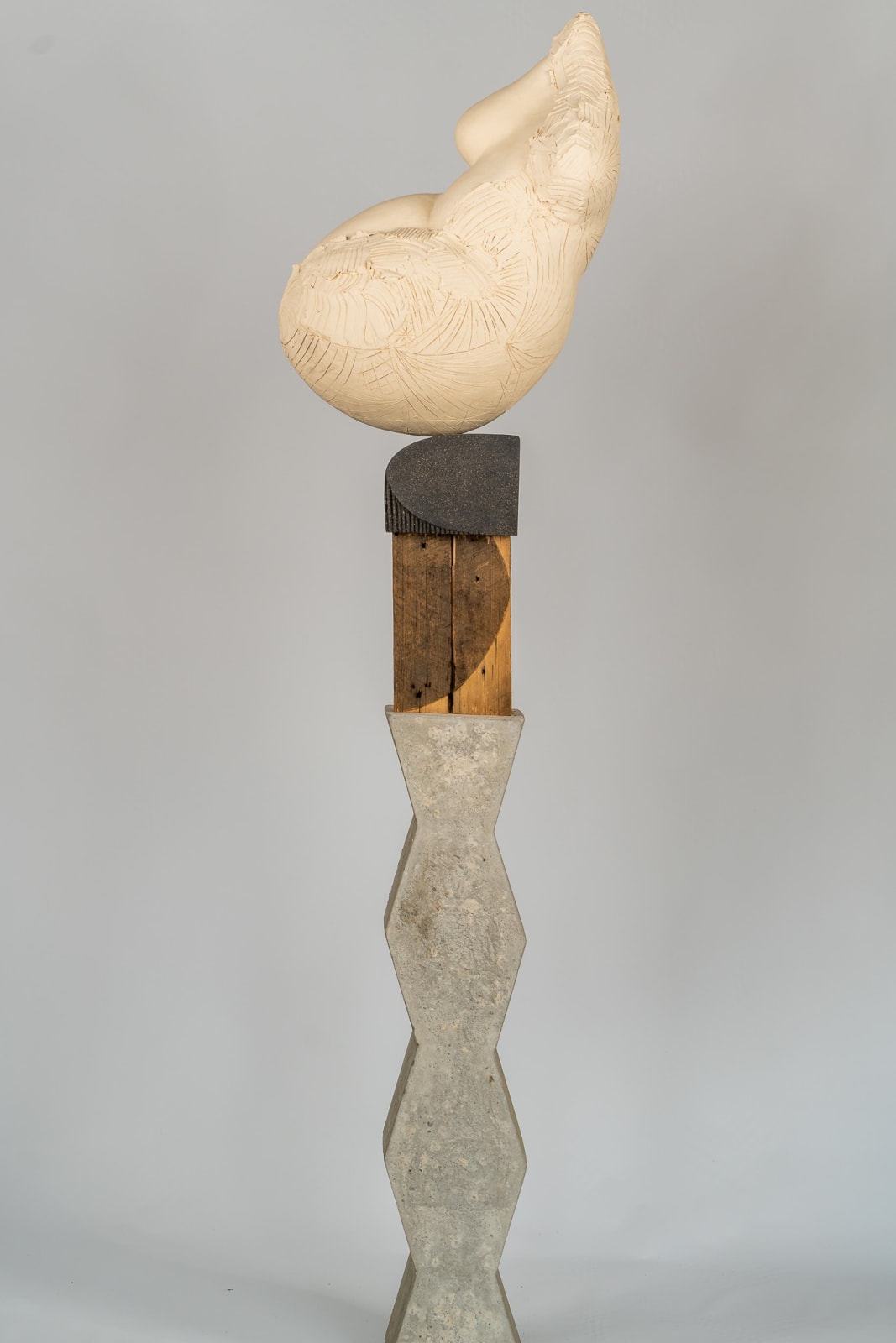 Abstract figurative ceramic sculpture by artist Emilio DiIorio