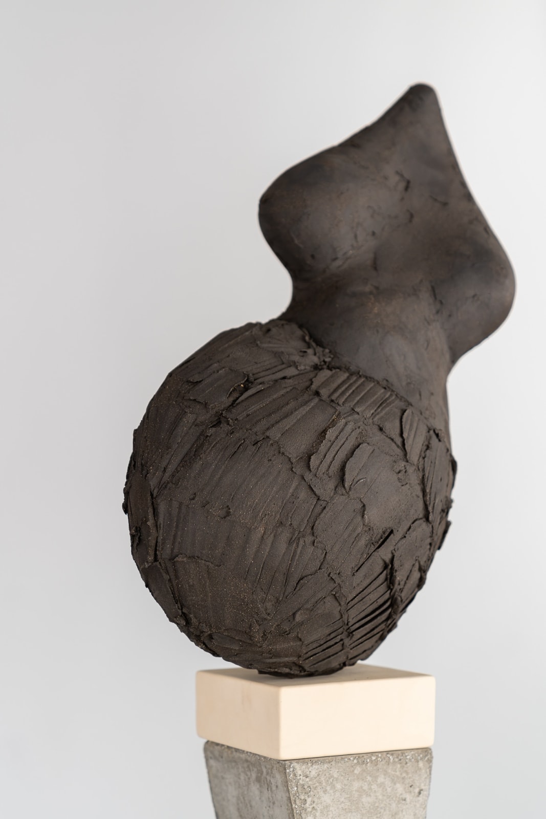 Abstract figurative ceramic sculpture by artist Emilio DiIorio