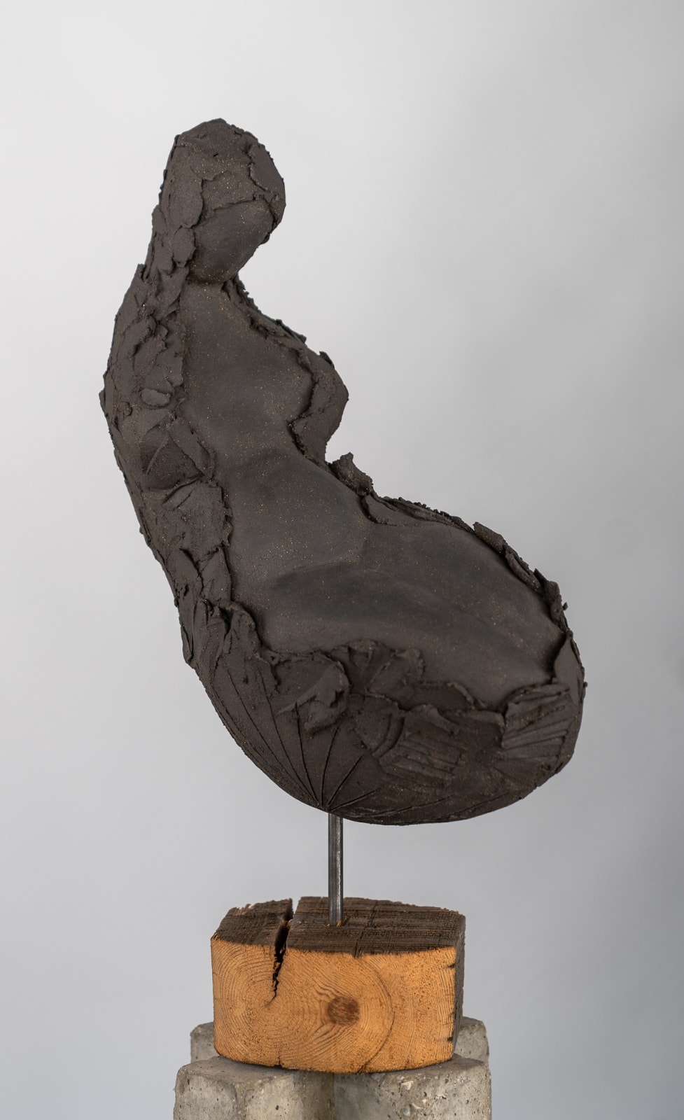 Abstract figurative ceramic sculpture by artist Emilio DiIorio