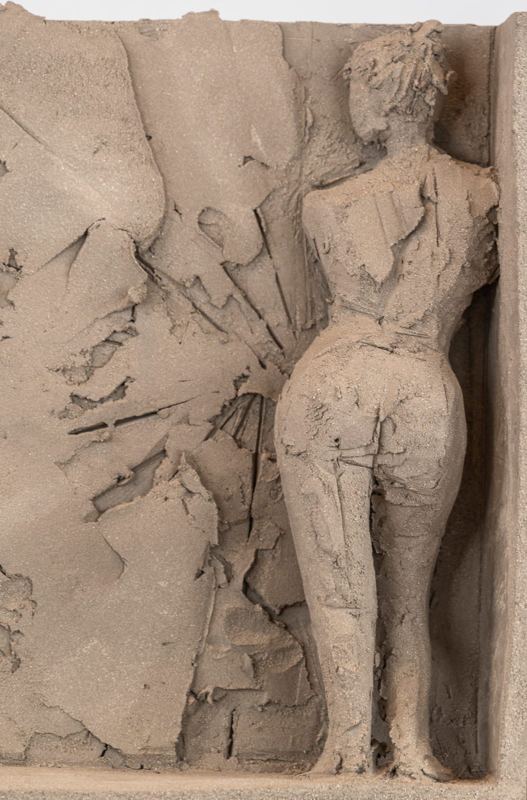 Figurative ceramic relief by sculptor Emilio DiIorio