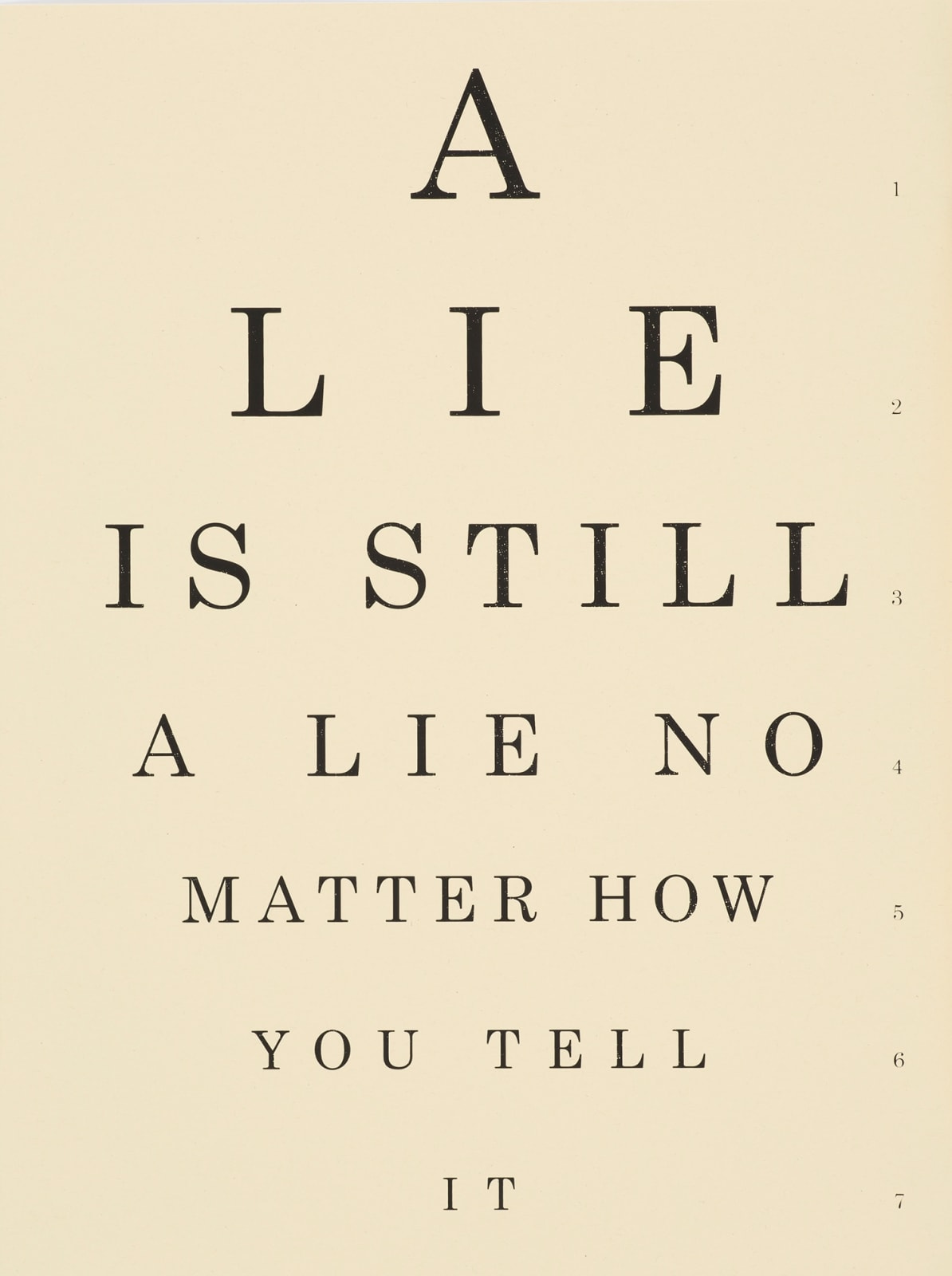 William Greiner, A Lie is Still a Lie , 2019