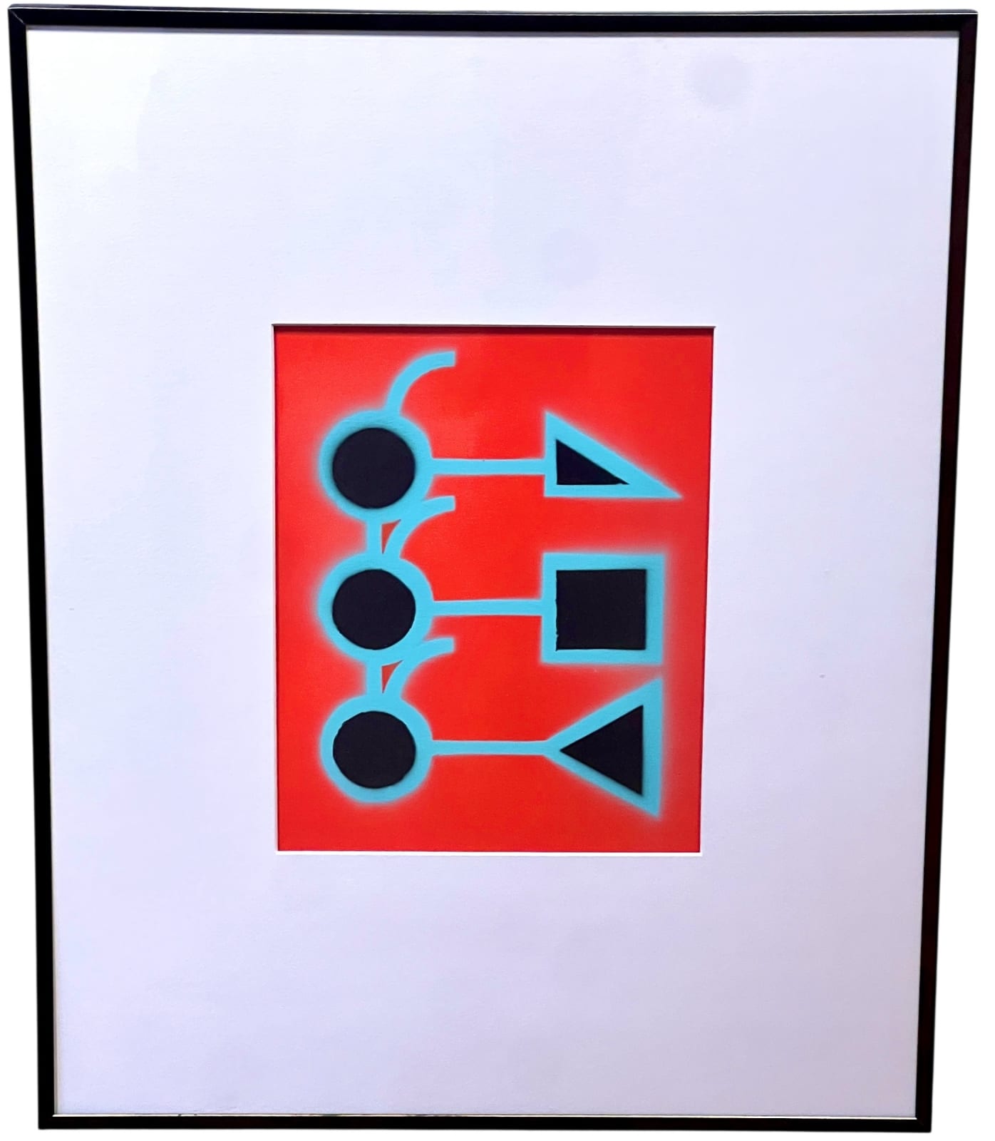 Ahchipaptunhe, Tëwènama (Family) Red with light blue outline, 2022