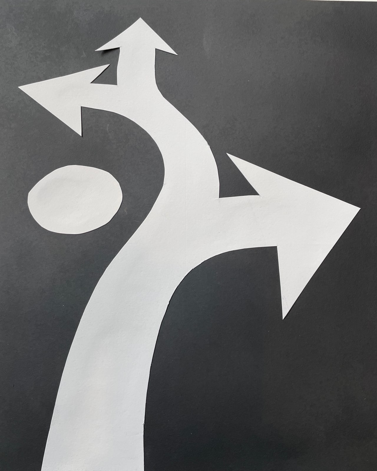 William Greiner, Road Sign in Black & White, 2017