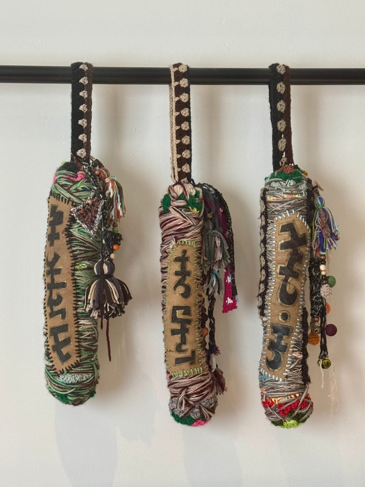 Rowan Mastandrea, Fiber Chimes, 2025