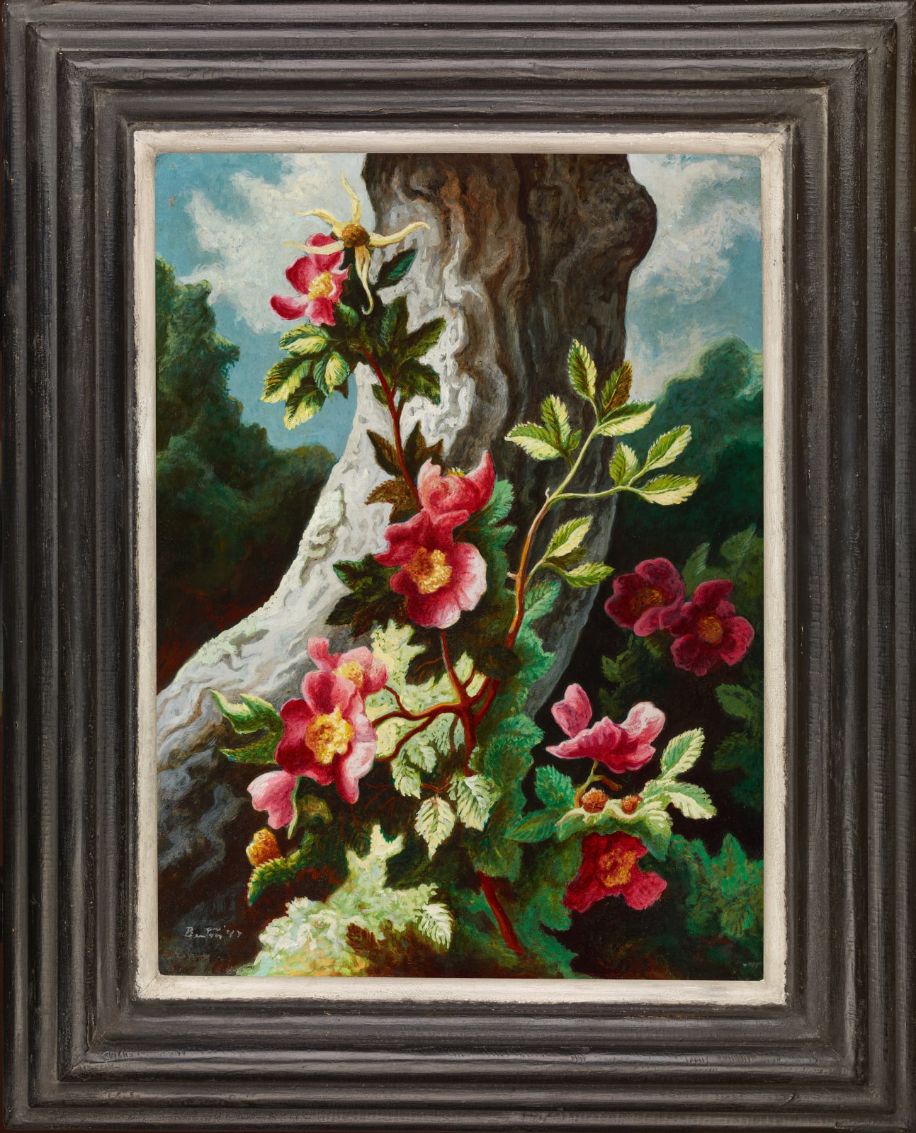 Thomas Hart Benton, Flowers in the Wood (10 Roses), 1947